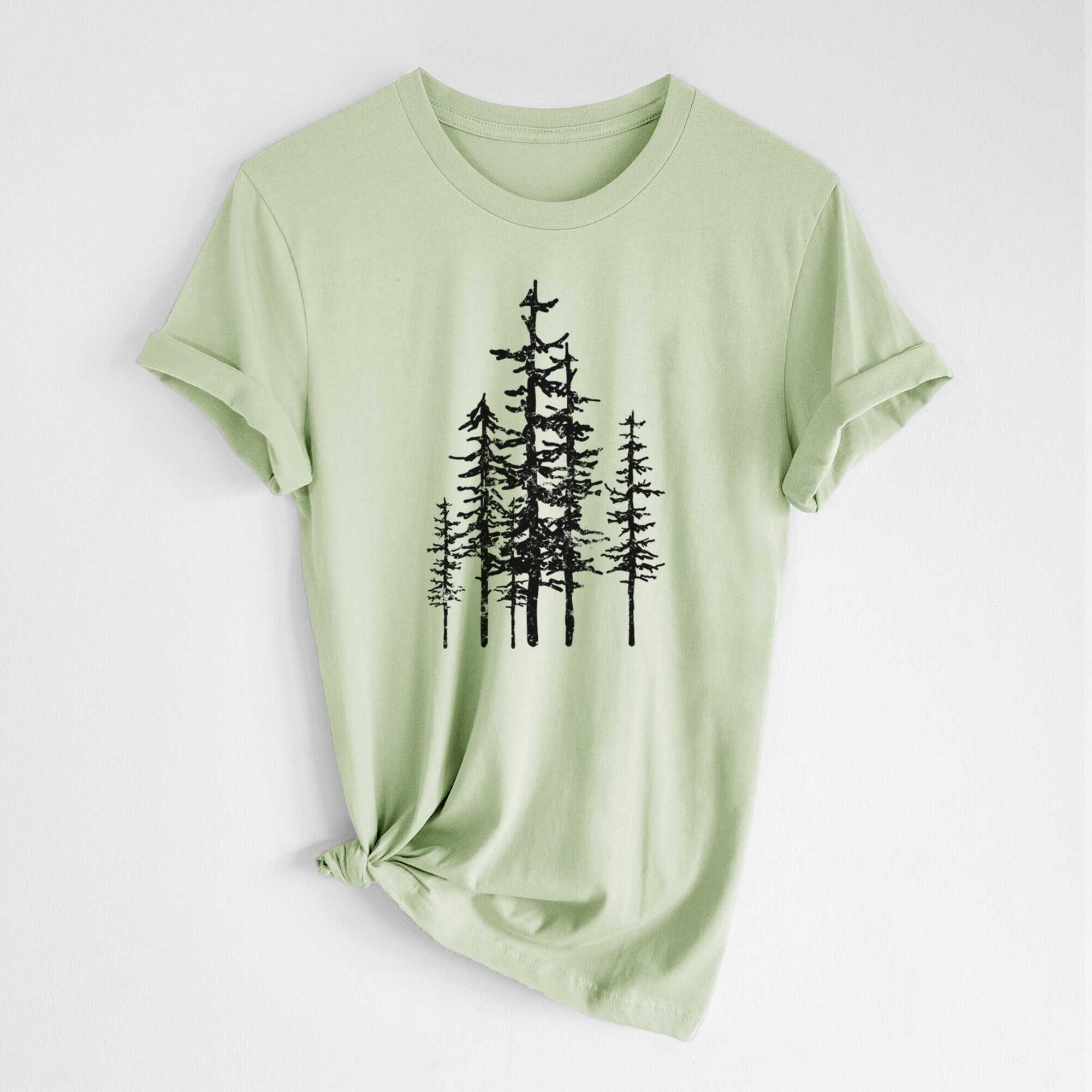 Evergreen Trees - Lightweight 100% Cotton Unisex Crewneck