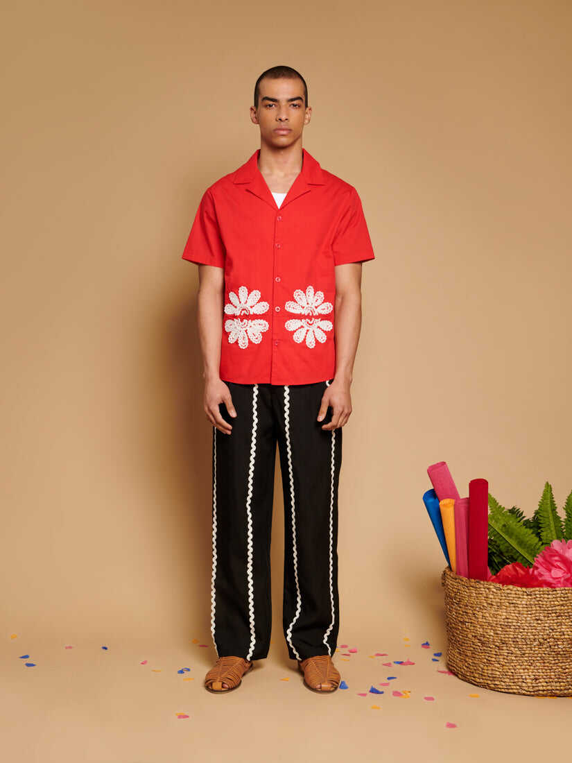 Rosario Trimmed Pockets Shirt