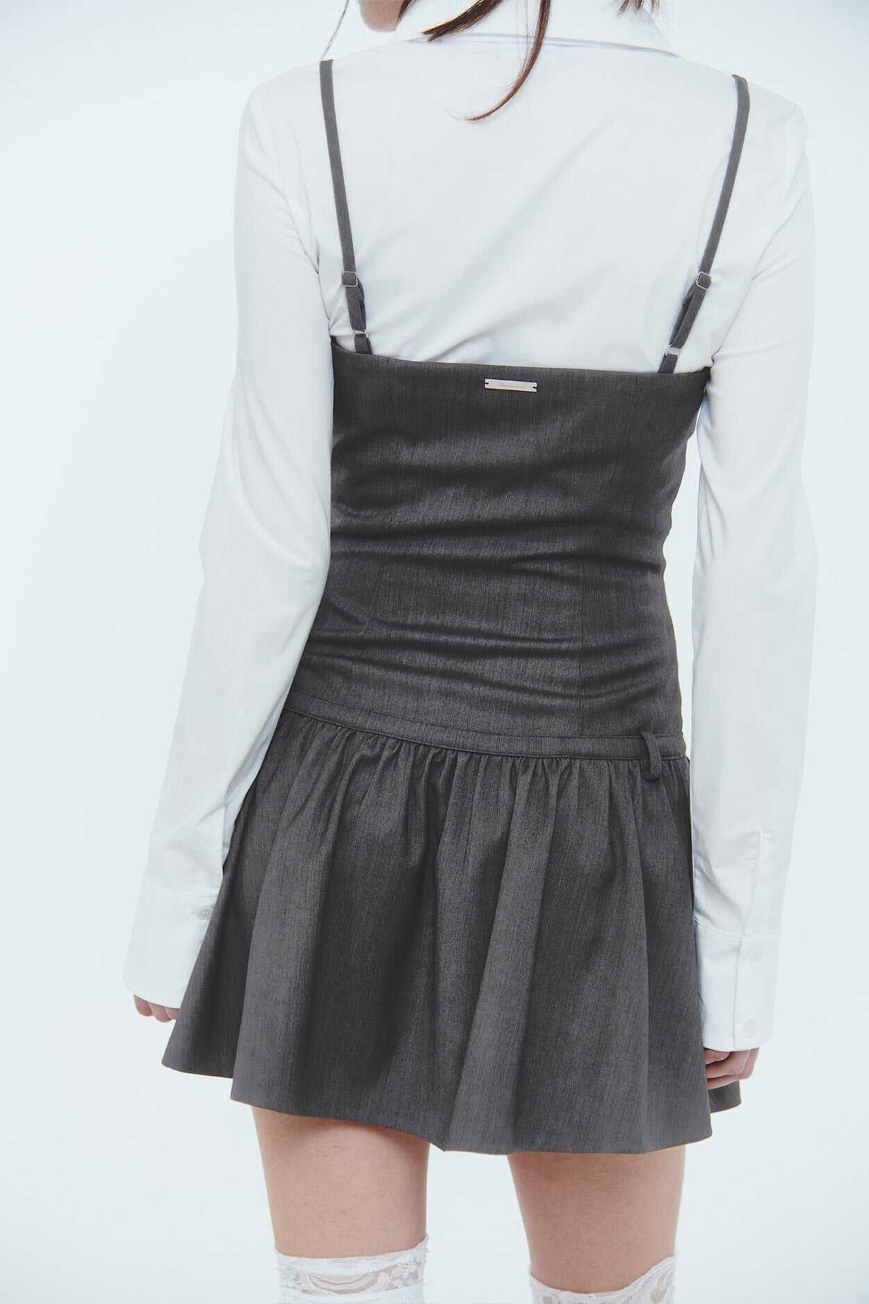 PAIN OR PLEASURE BIANCA DRESS MELANGE BROWN