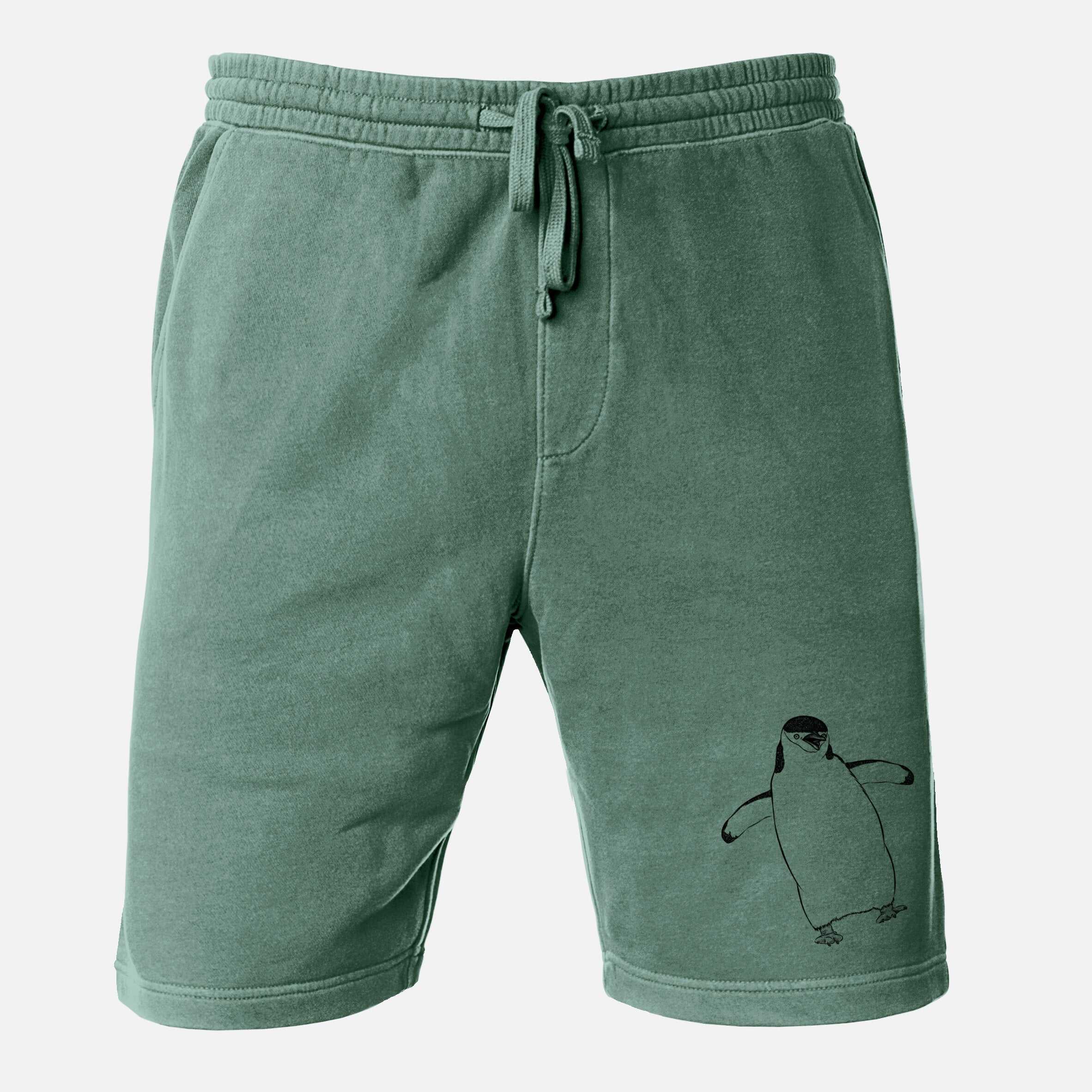 Chinstrap Penguin - Pygoscelis antarcticus - Unisex Pigment Dyed Shorts