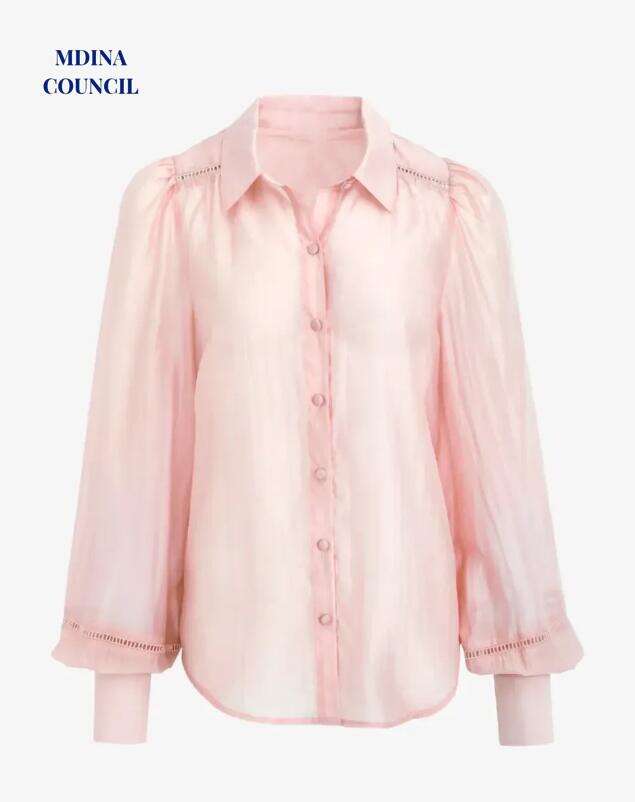 Bloom Blush Lace Detail Shirt