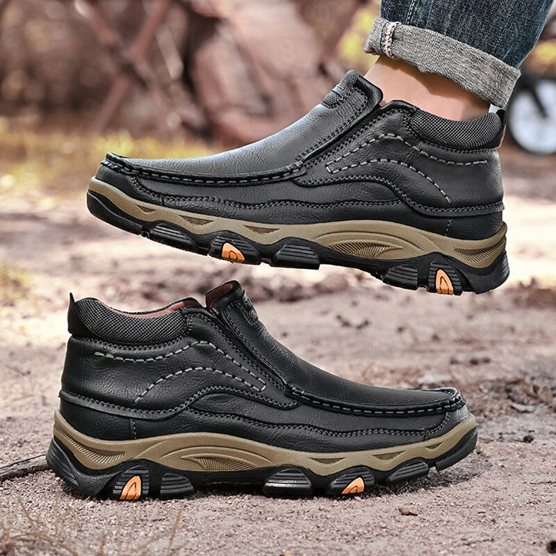 Men's Supportive Orthopedic Sole Leather Pumps