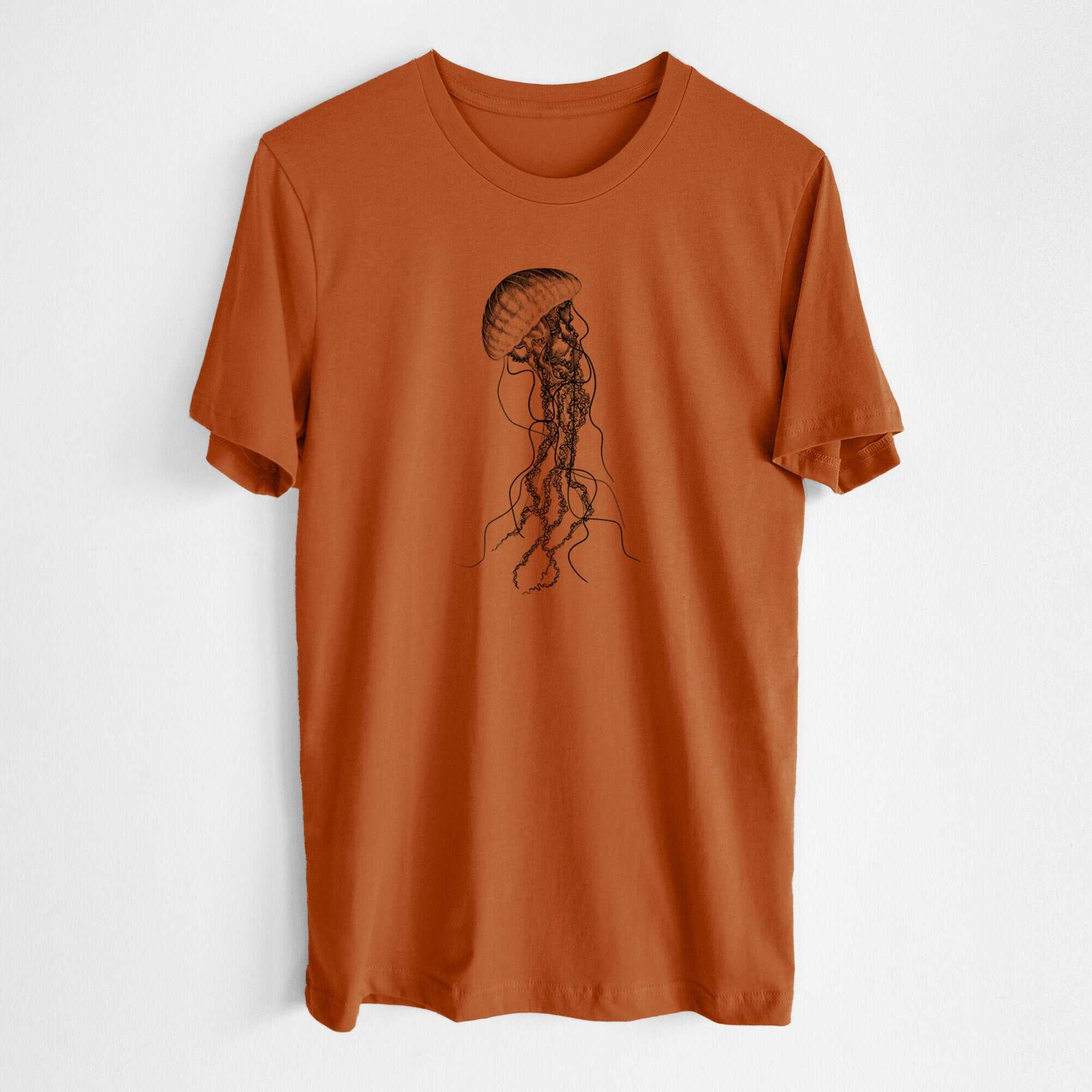 Black Sea Nettle Jellyfish - Chrysaora achlyos - Lightweight 100% Cotton Unisex Crewneck