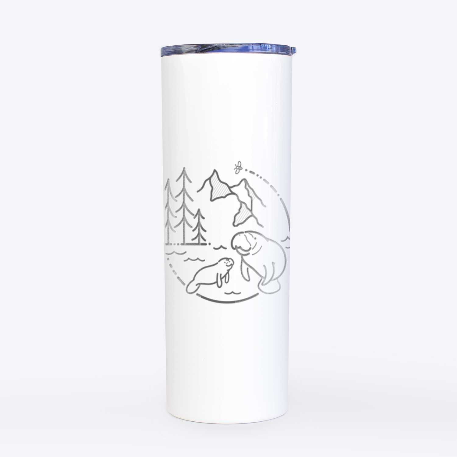 It's All Connected - Manatee - 20oz Skinny Tumbler