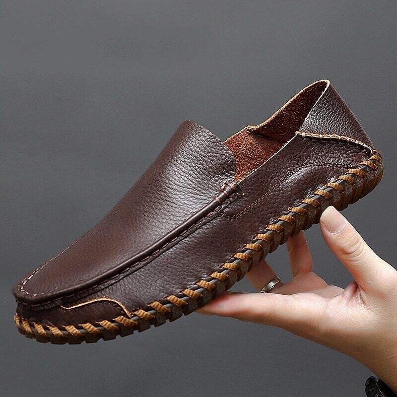 Men's Genuine Leather  Comfortable Lightweight Non-Slip Orthopedic Shoes