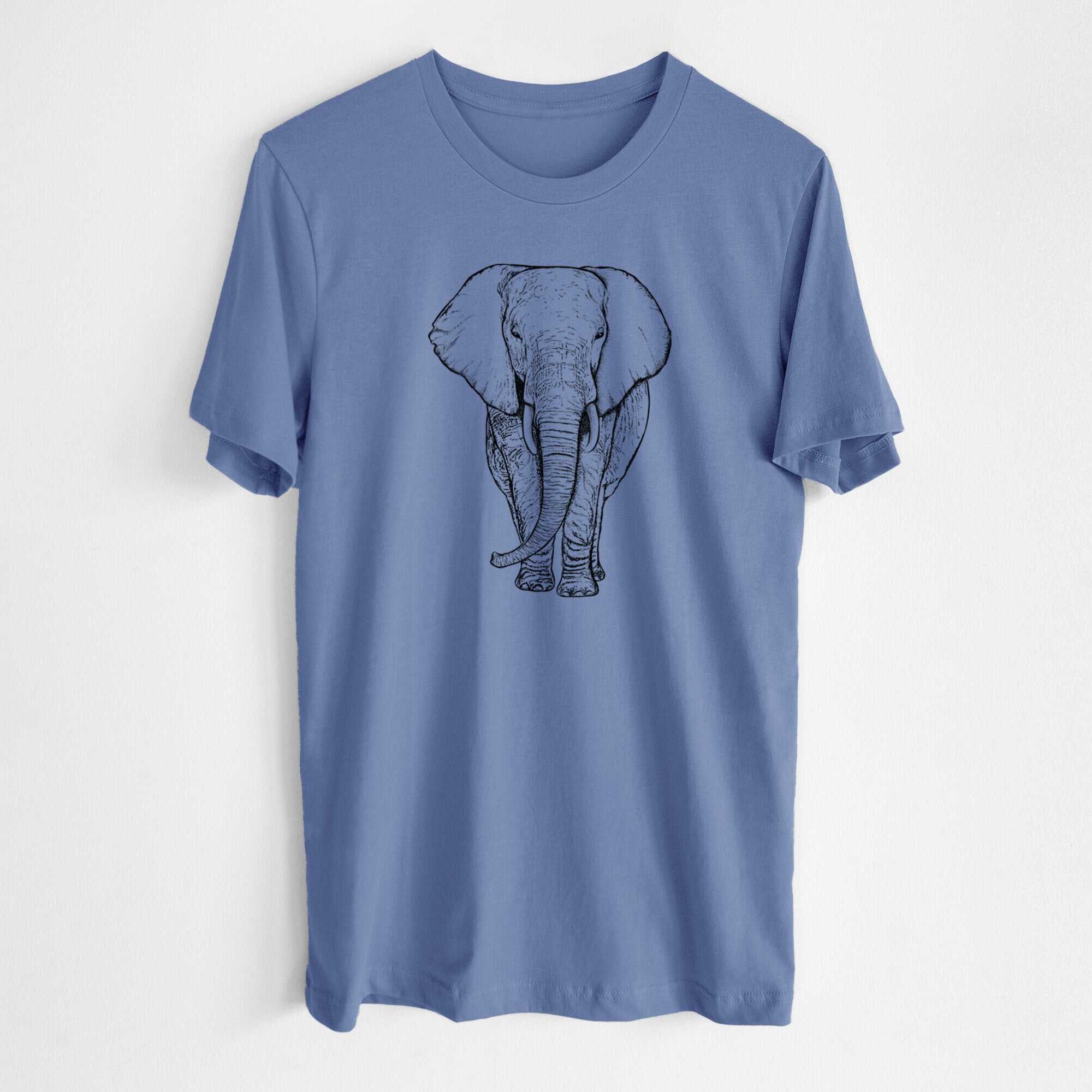 Loxodonta africana - African Elephant - Lightweight 100% Cotton Unisex Crewneck