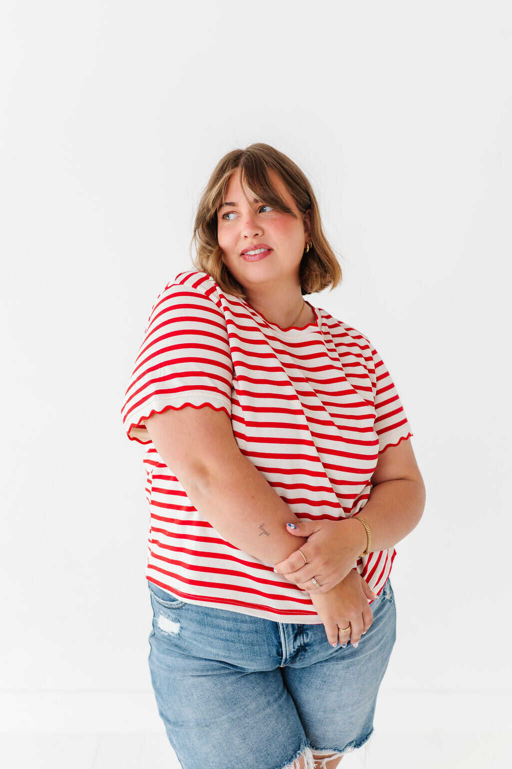 Lincoln Striped Top - Size 3XL Left