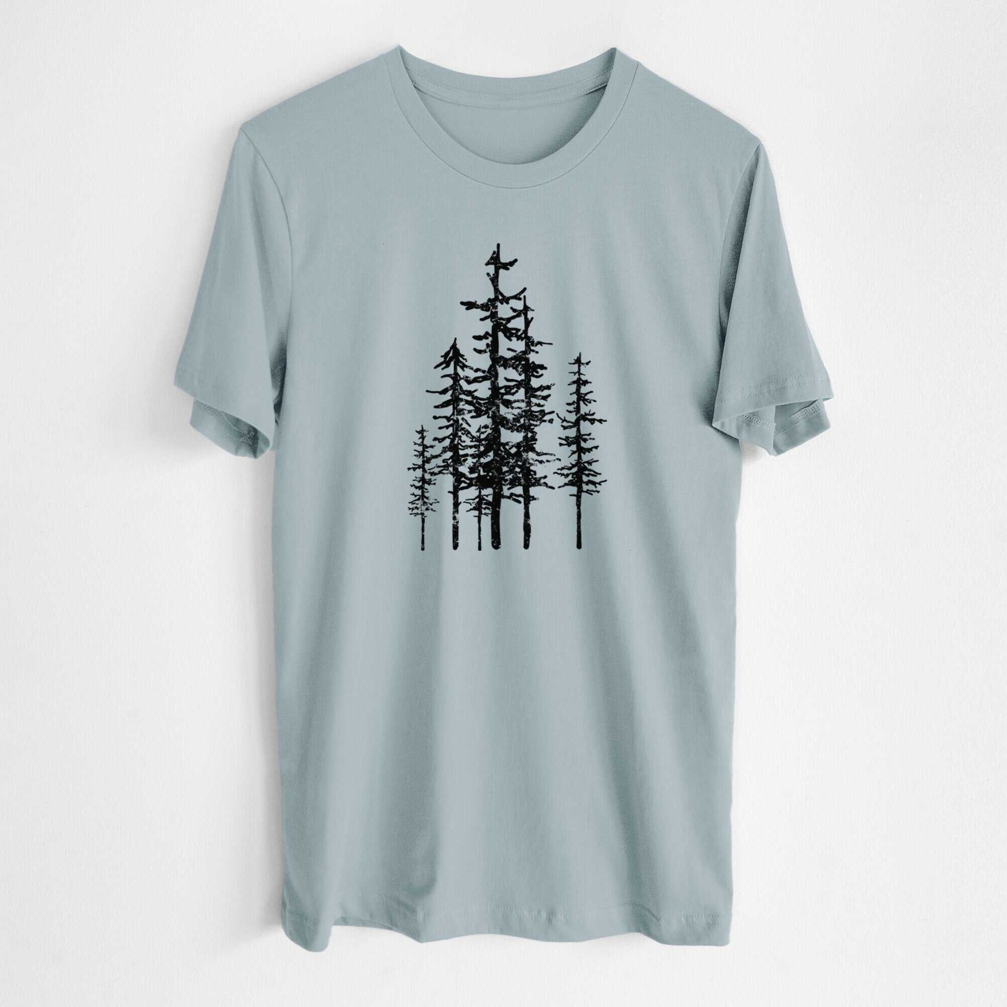 Evergreen Trees - Lightweight 100% Cotton Unisex Crewneck