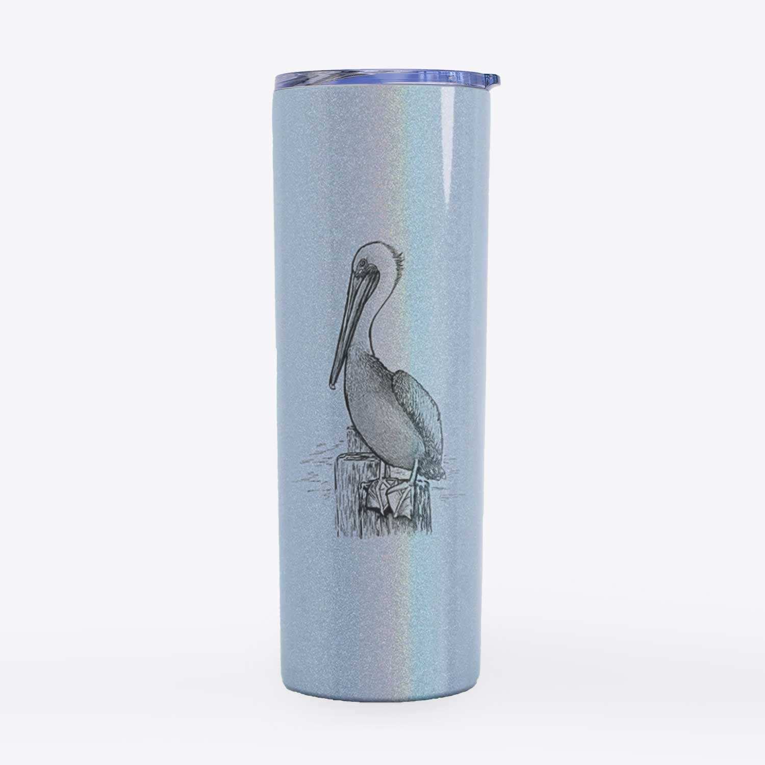 Pelecanus occidentalis - Brown Pelican - 20oz Skinny Tumbler