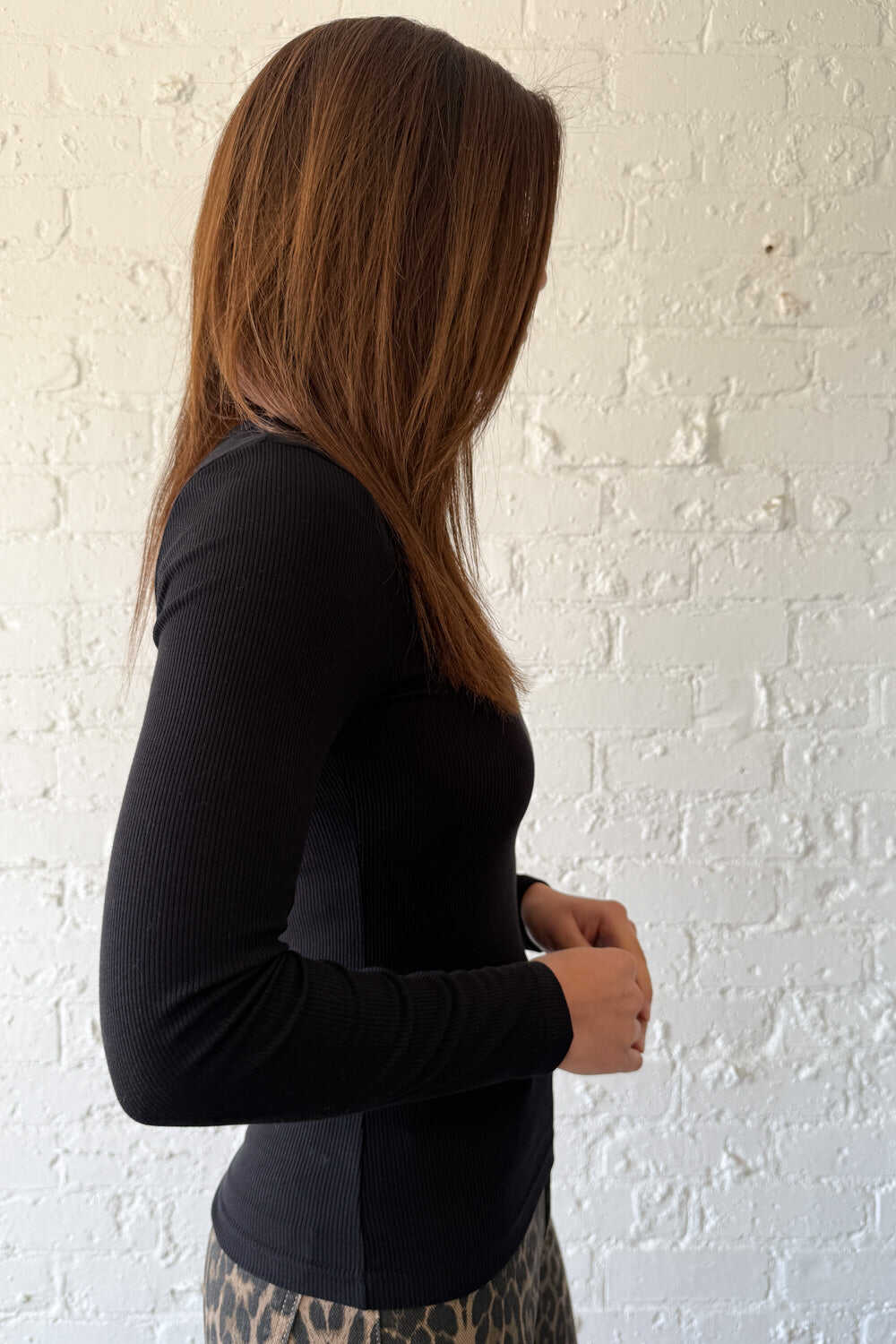 Classic Long Sleeve Rib Tee