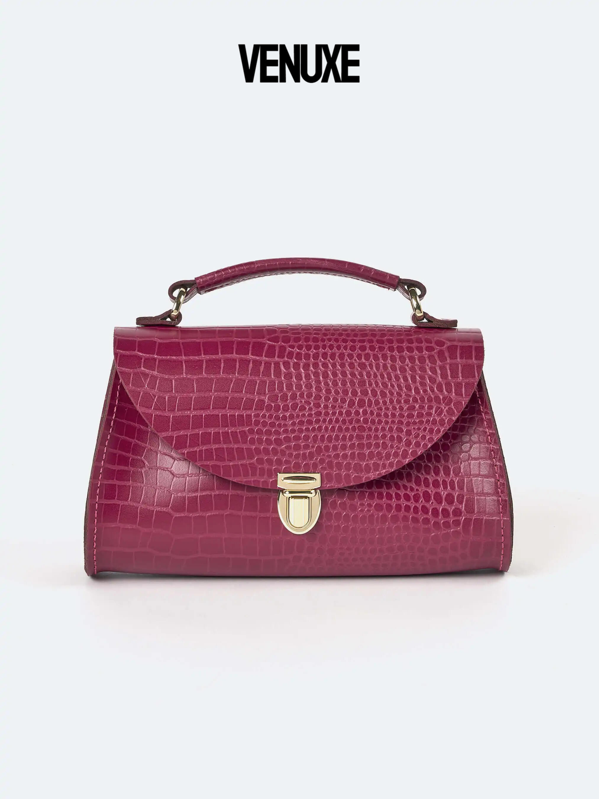 The Mini Poppy - Magenta Croc