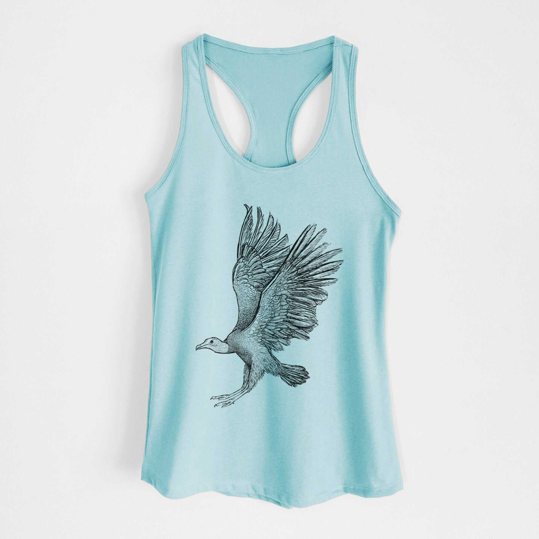 Black Vulture - Coragyps atratus - Women's Racerback Tanktop