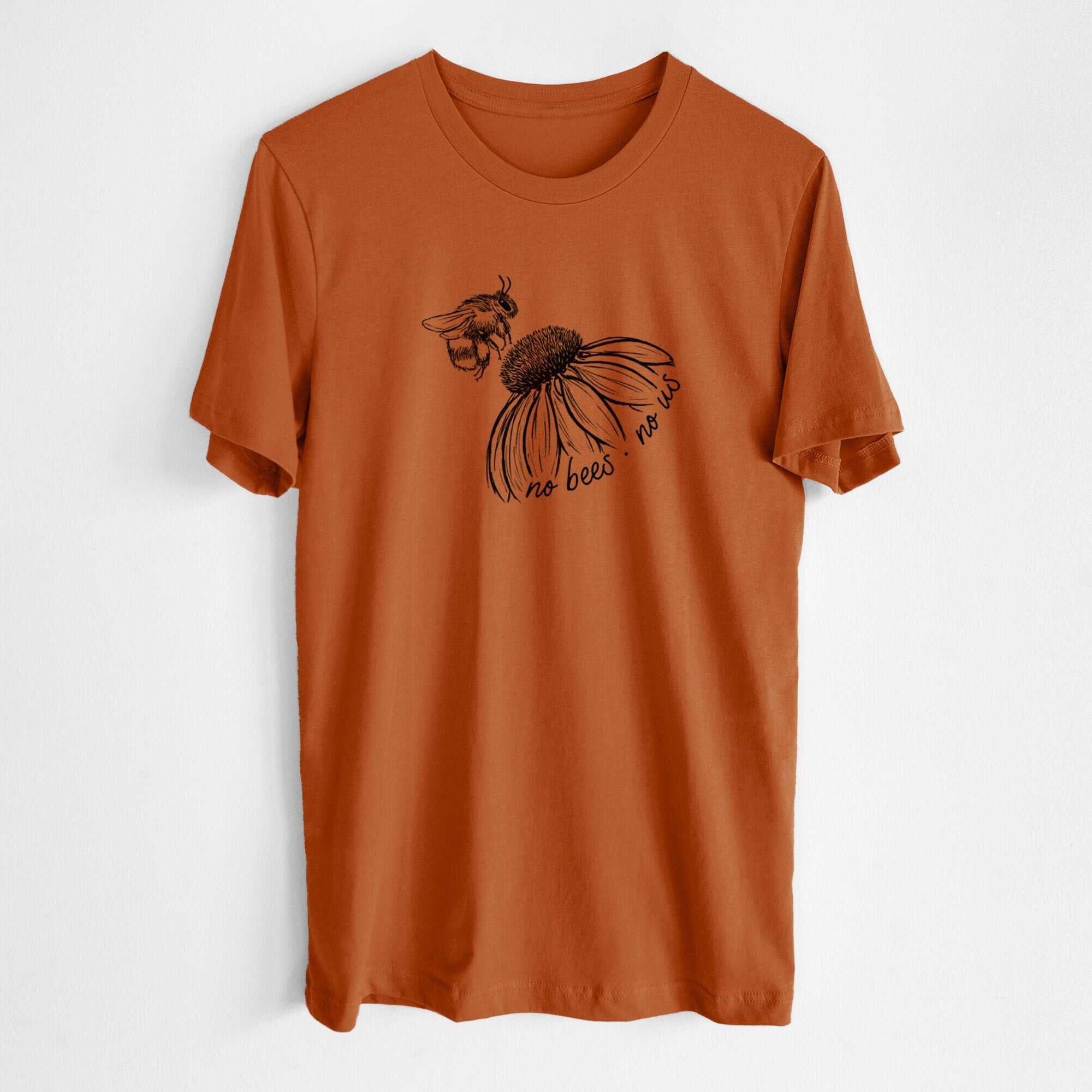 No Bees No Us - Lightweight 100% Cotton Unisex Crewneck
