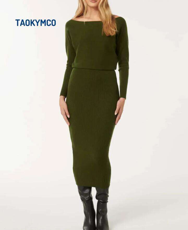 Off-Shoulder Midi Dress