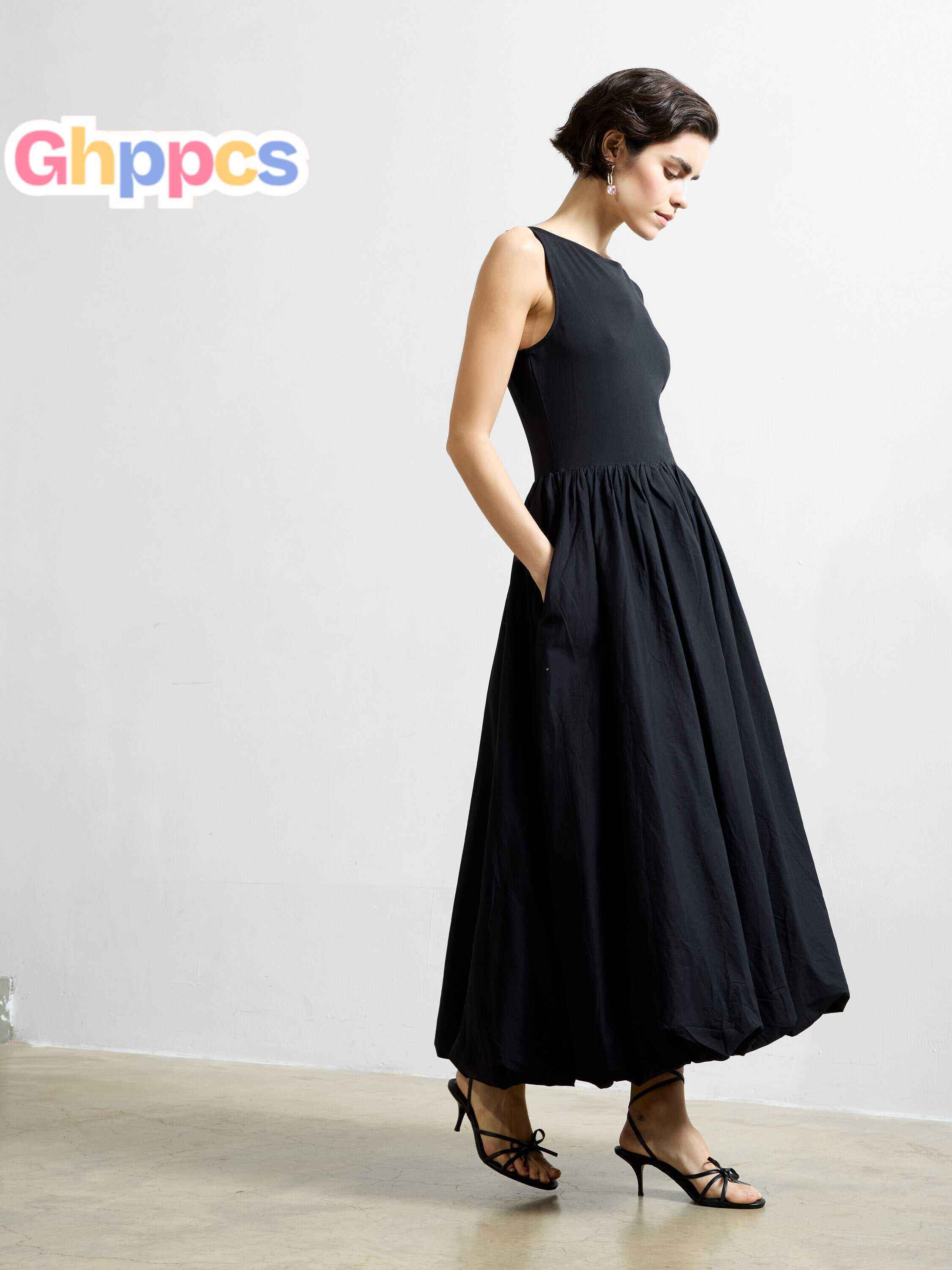Phoebe Jersey Bubble Hem Midi Dress