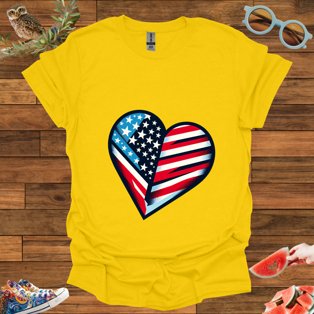 ZCKBDAmerican Heart T-Shirt