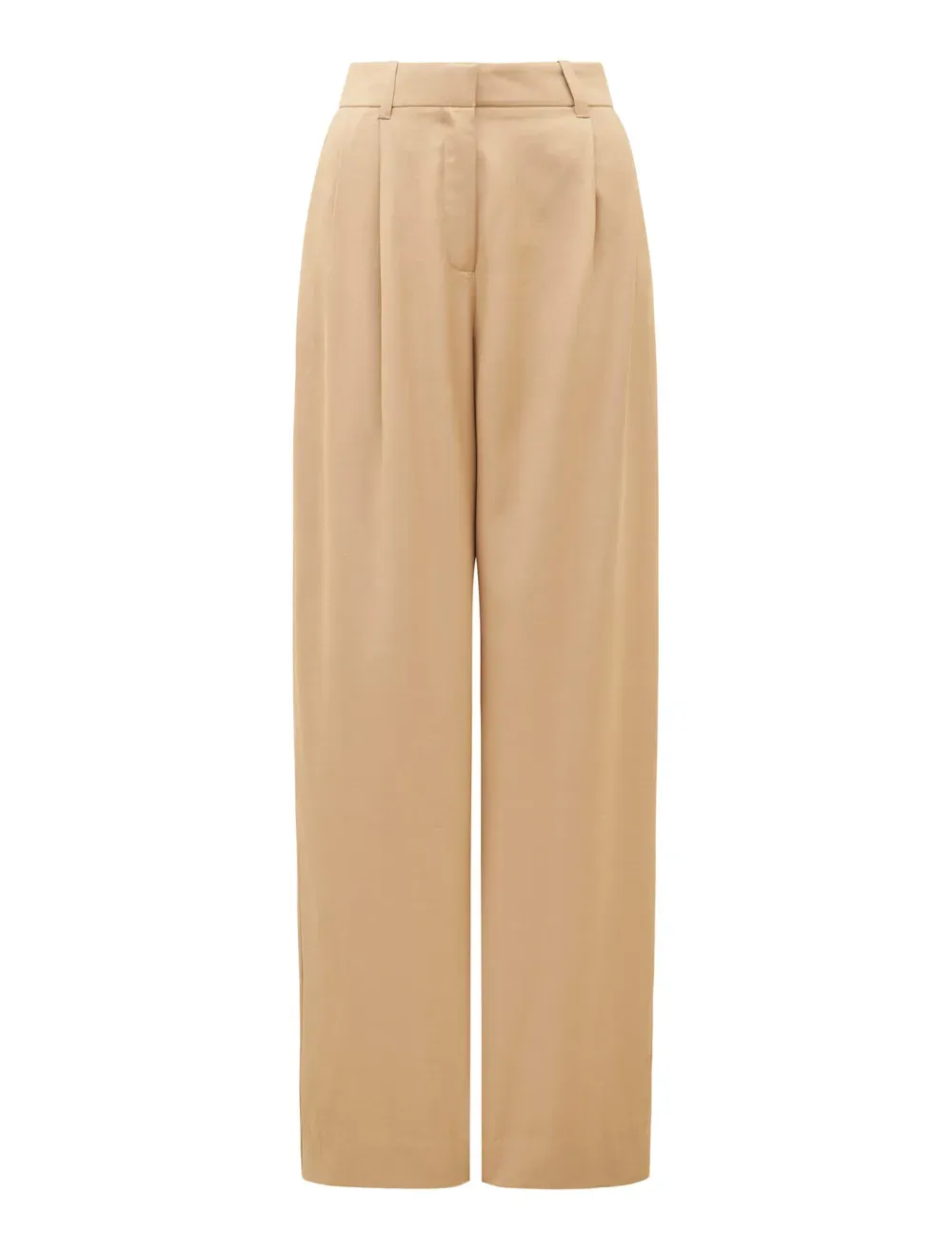 Pleated Wide-Leg Pants