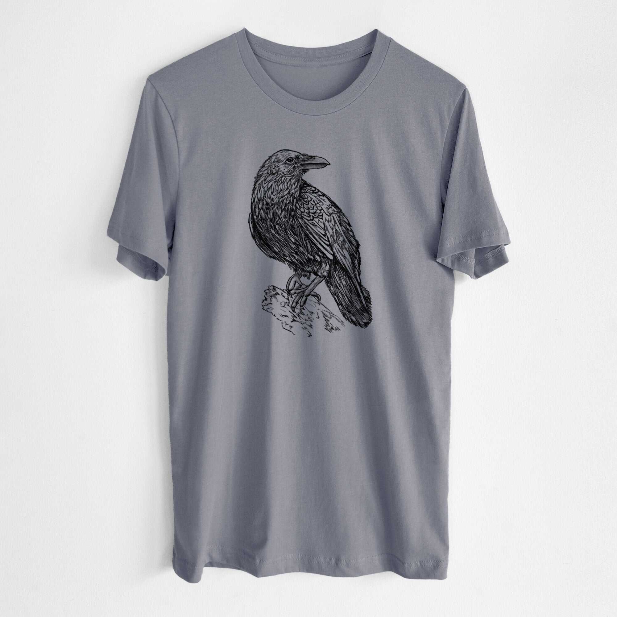 Corvus corax - Common Raven - Lightweight 100% Cotton Unisex Crewneck