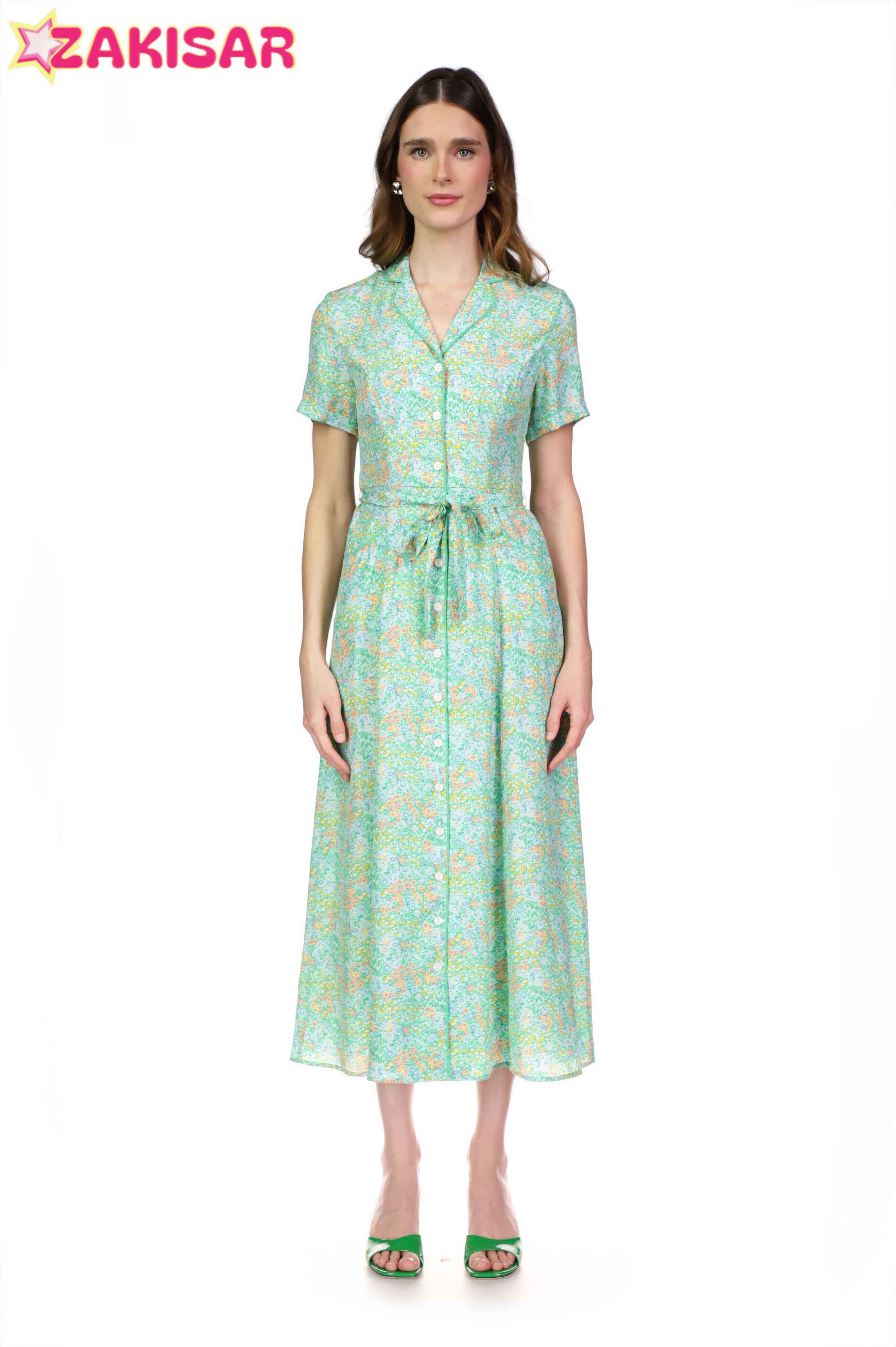 Silk Long Maria Dress