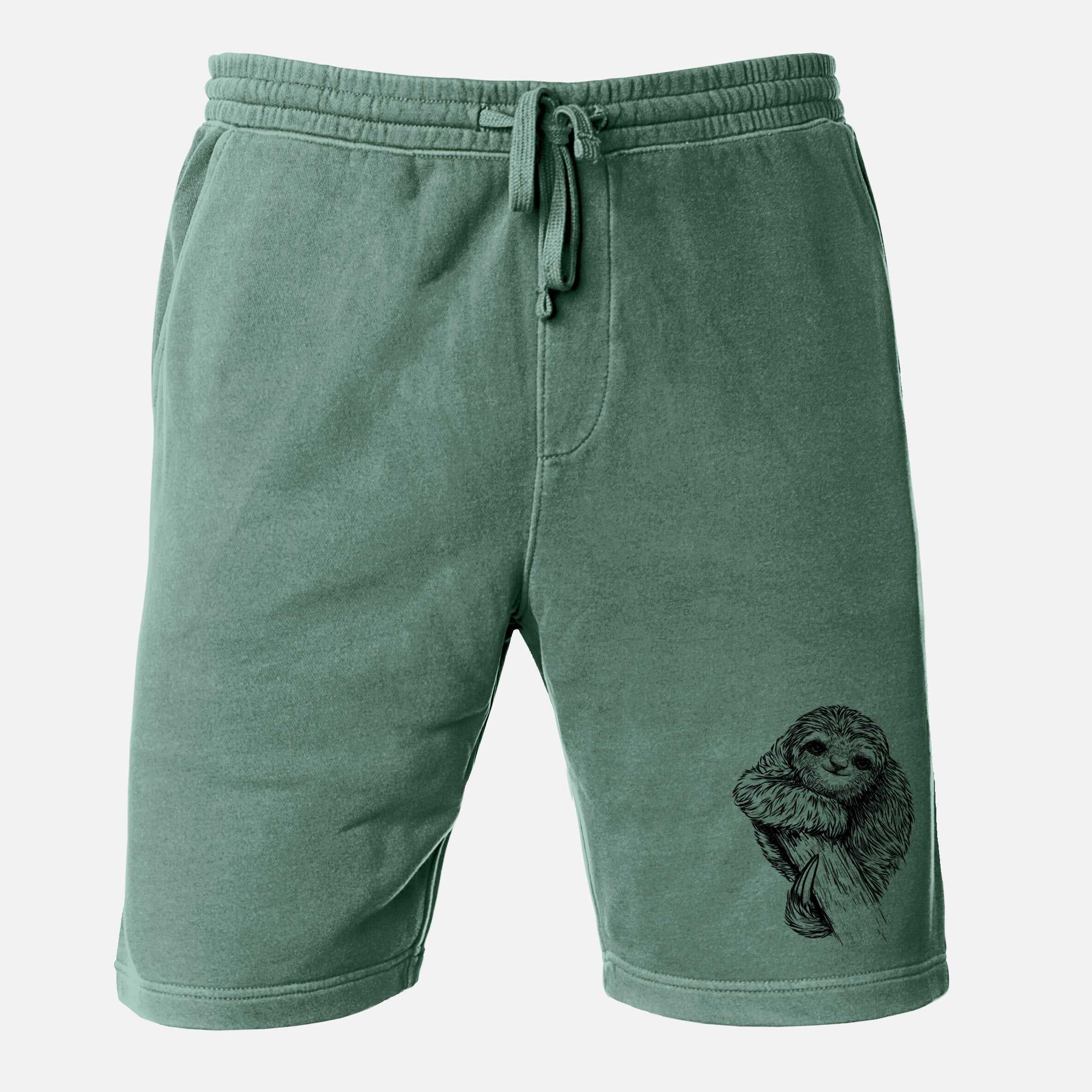 Pygmy Three-toed Sloth - Bradypus pygmaeus - Unisex Pigment Dyed Shorts