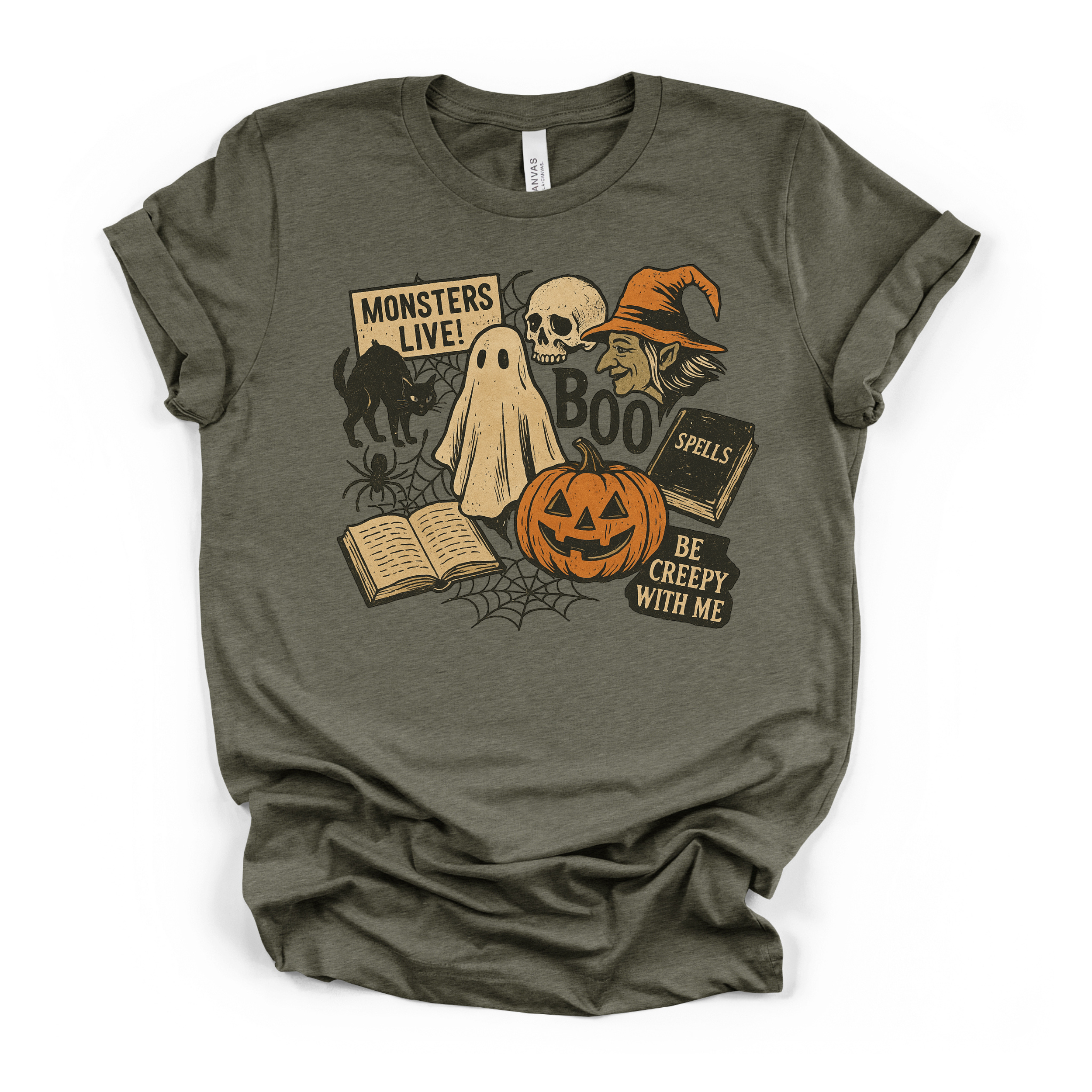 Vintage Halloween Collage T Shirt