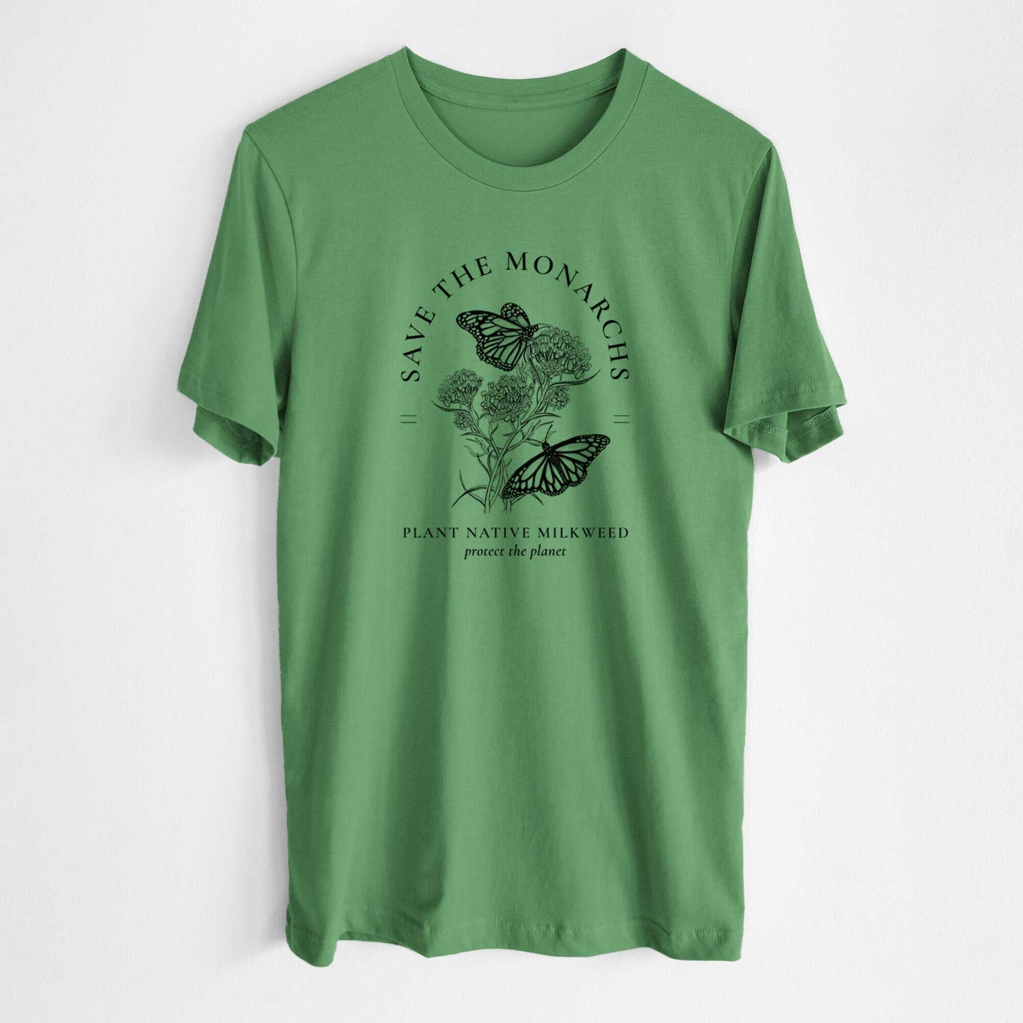 Save the Monarchs - Plant Native Milkweed - Lightweight 100% Cotton Unisex Crewneck