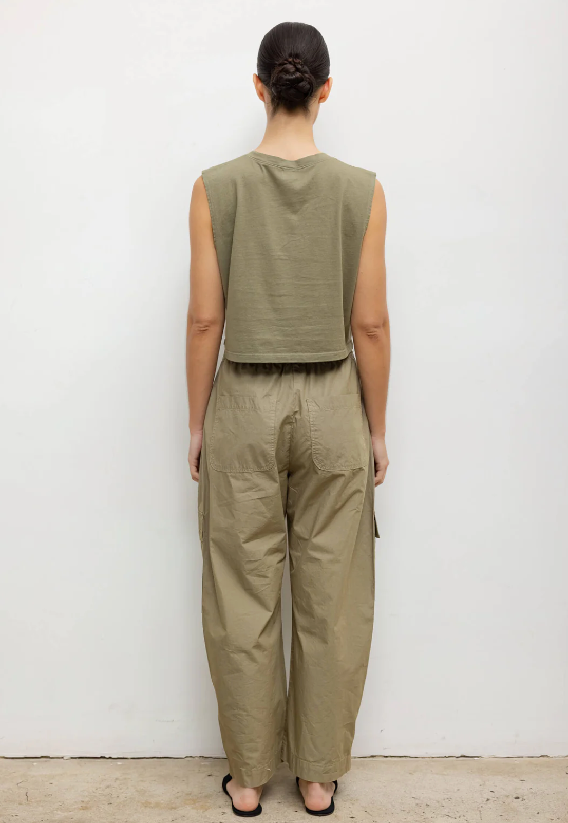 Leset Kyoto Barrel Pant in Cypress