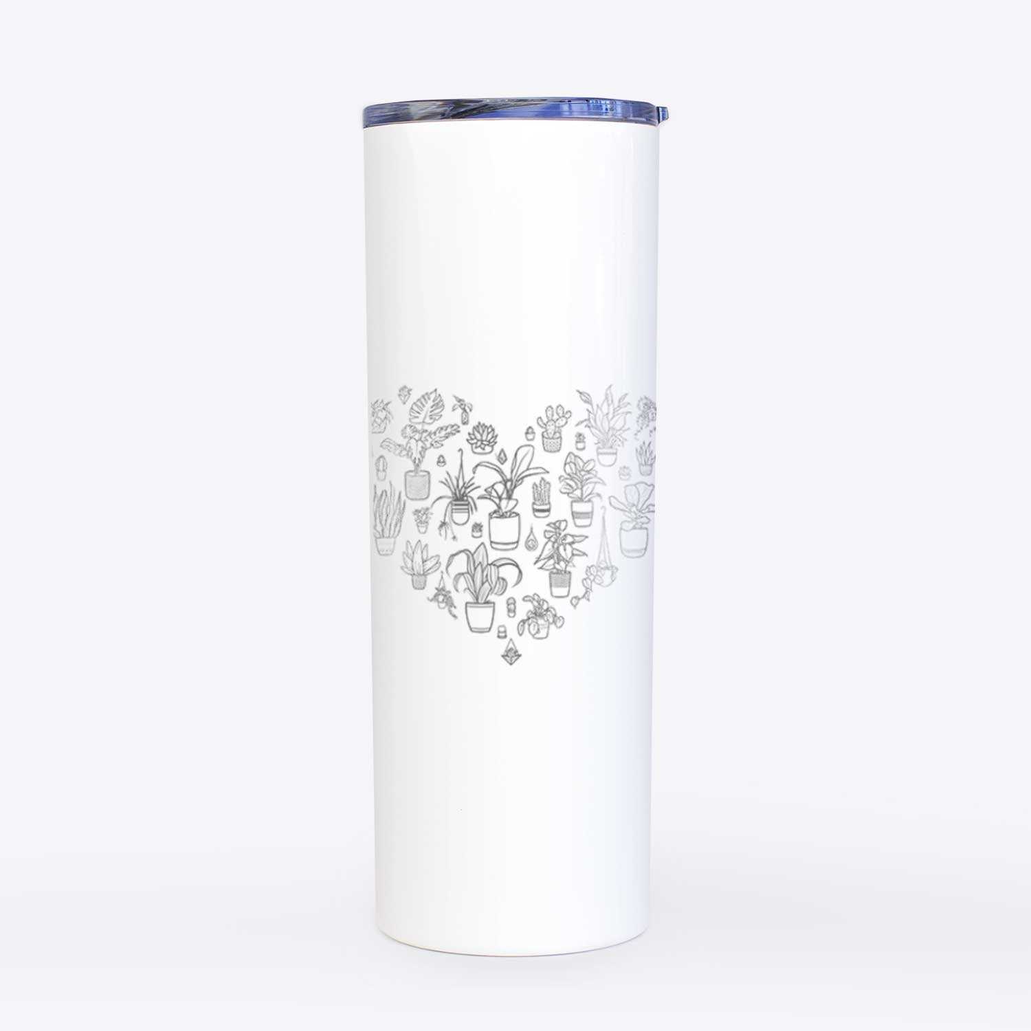Heart Full of House Plants - 20oz Skinny Tumbler