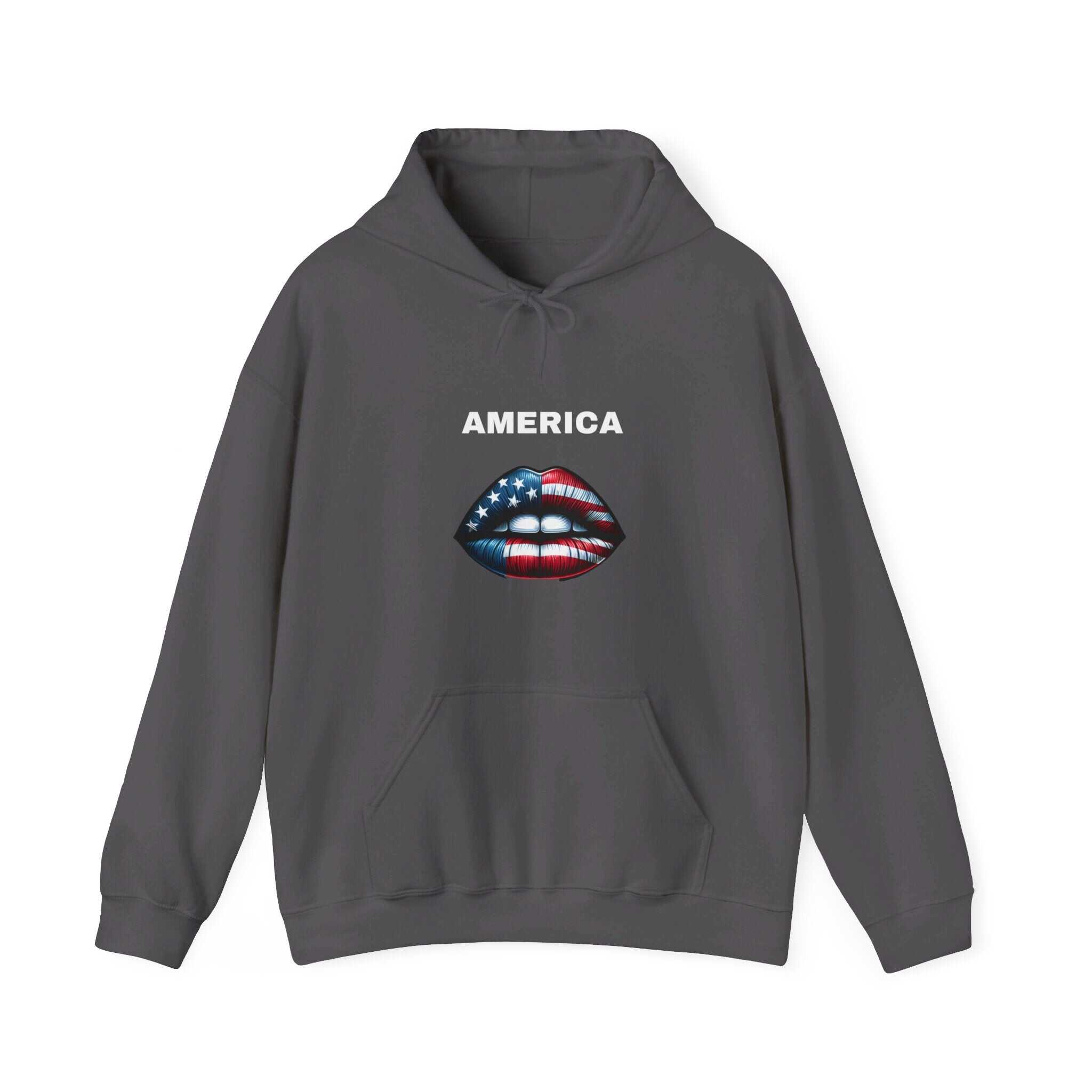 ZCKBDAmerican lip. Unisex Heavy Blend™ Hooded Sweatshirt