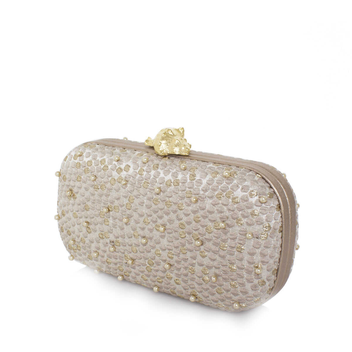 MUREX BUBBLES GOLD BOX CLUTCH
