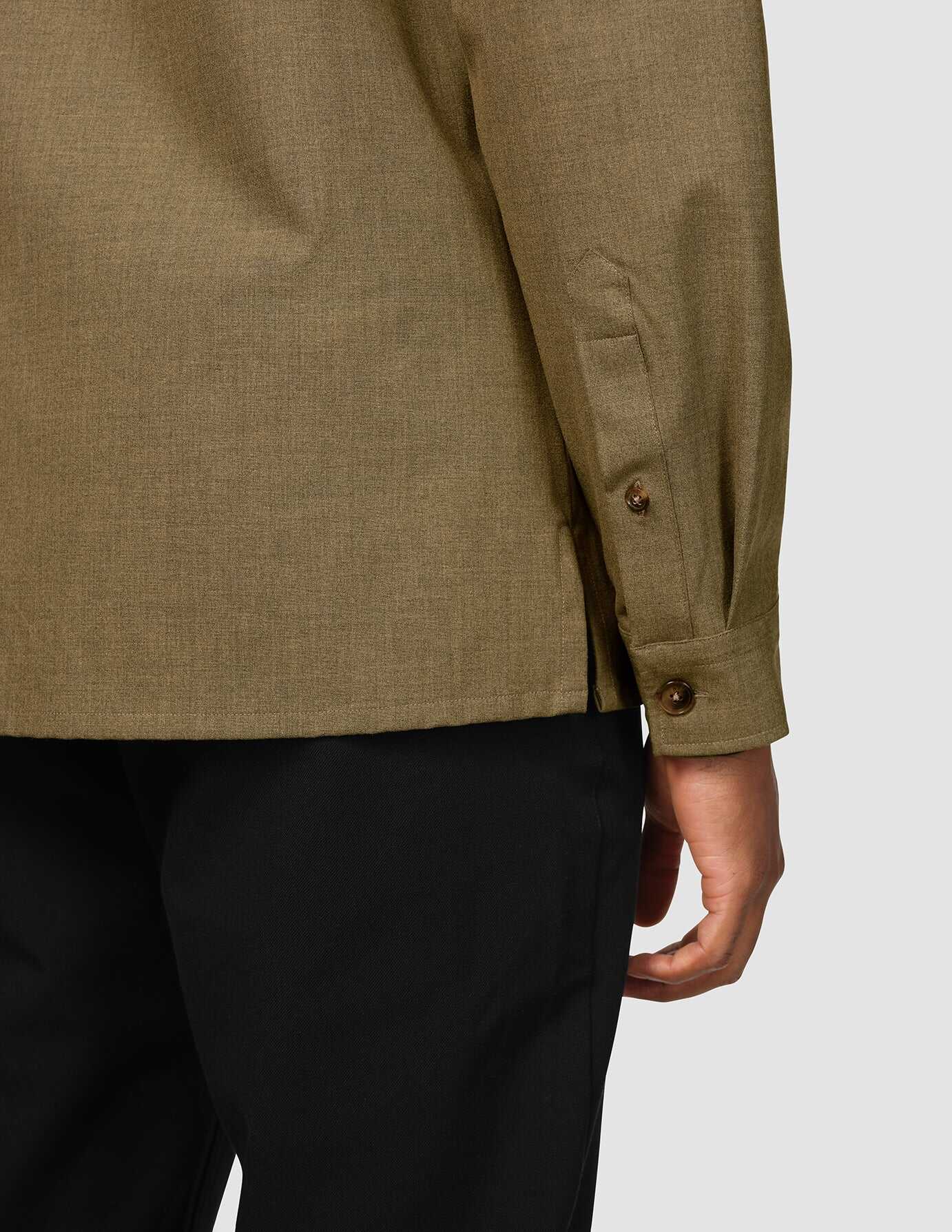 Essential Overshirt Vintage Brown Melange