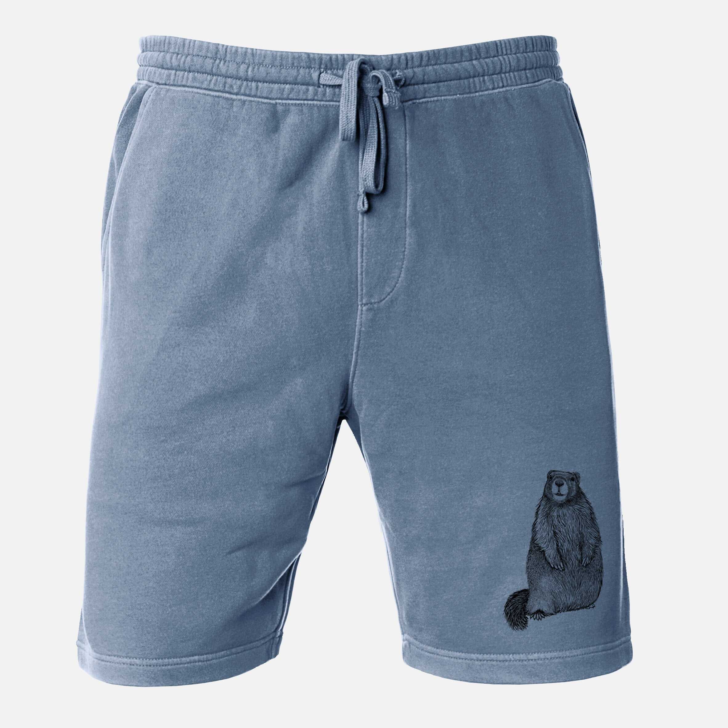 Yellow-bellied Marmot - Marmota flaviventris - Unisex Pigment Dyed Shorts