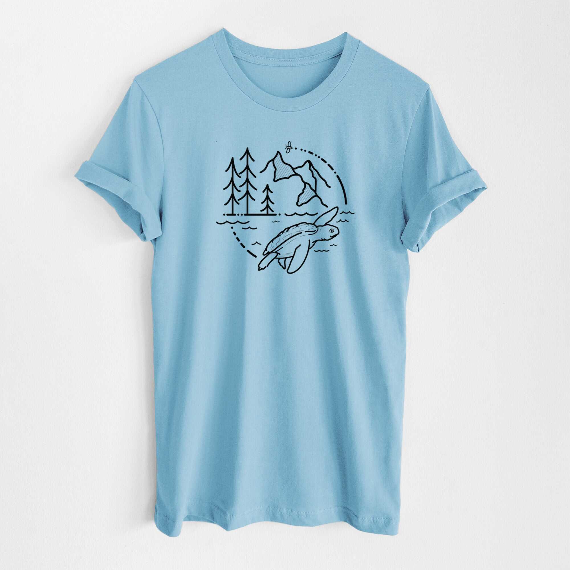 It's All Connected - Kemps Ridley Turtle - Lightweight 100% Cotton Unisex Crewneck
