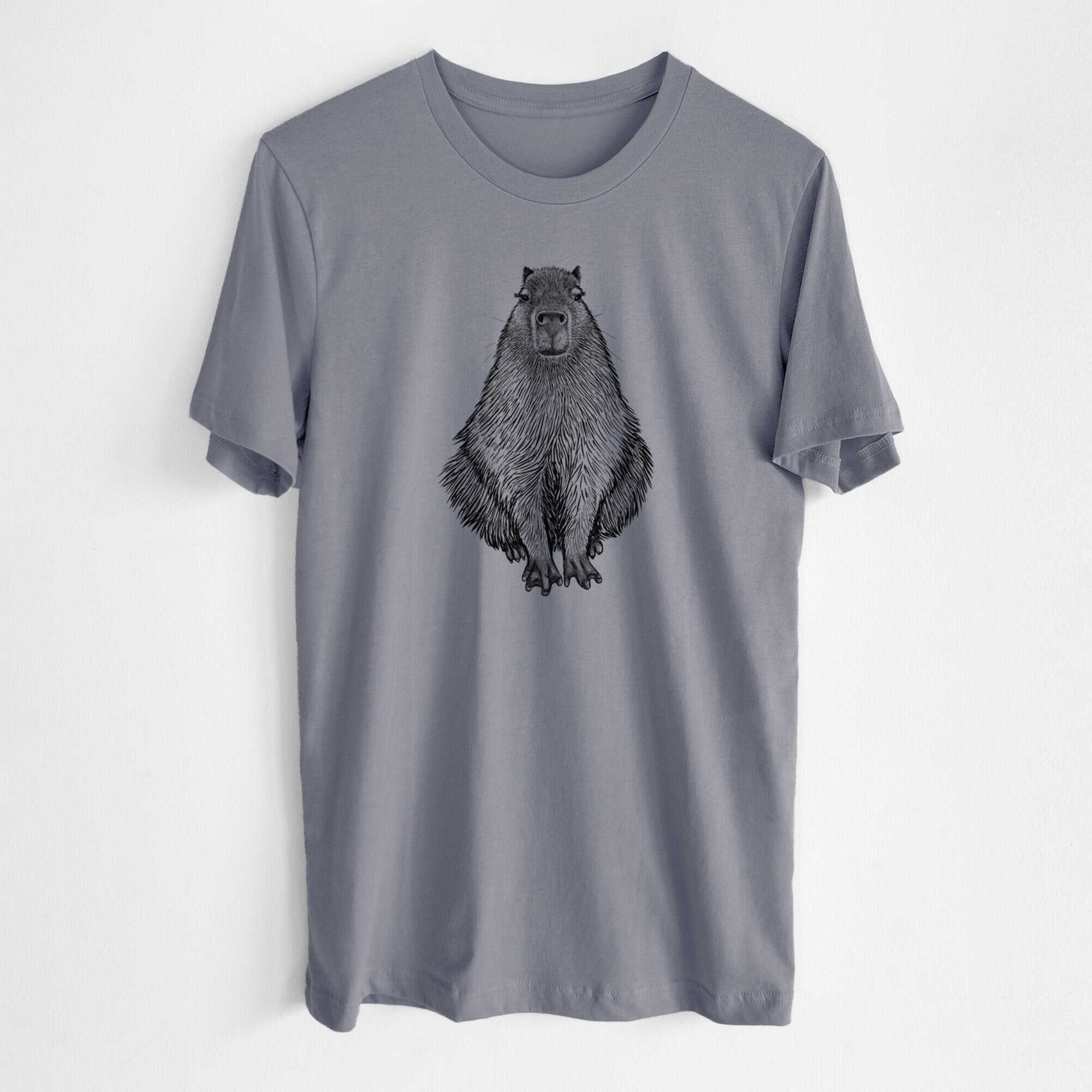 Capybara - Hydrochoerus hydrochaeris - Lightweight 100% Cotton Unisex Crewneck