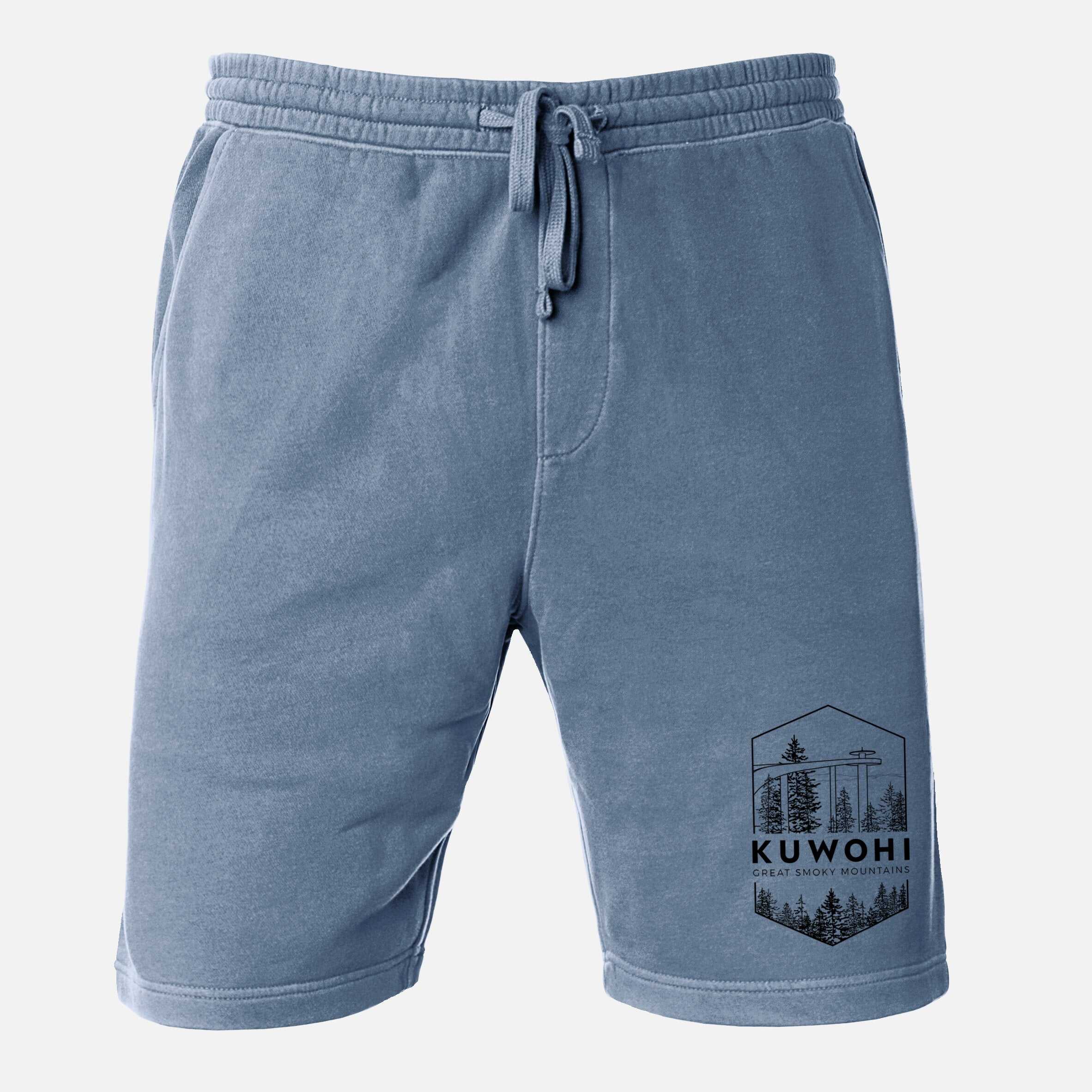 Kuwohi - Great Smoky Mountains National Park - Unisex Pigment Dyed Shorts