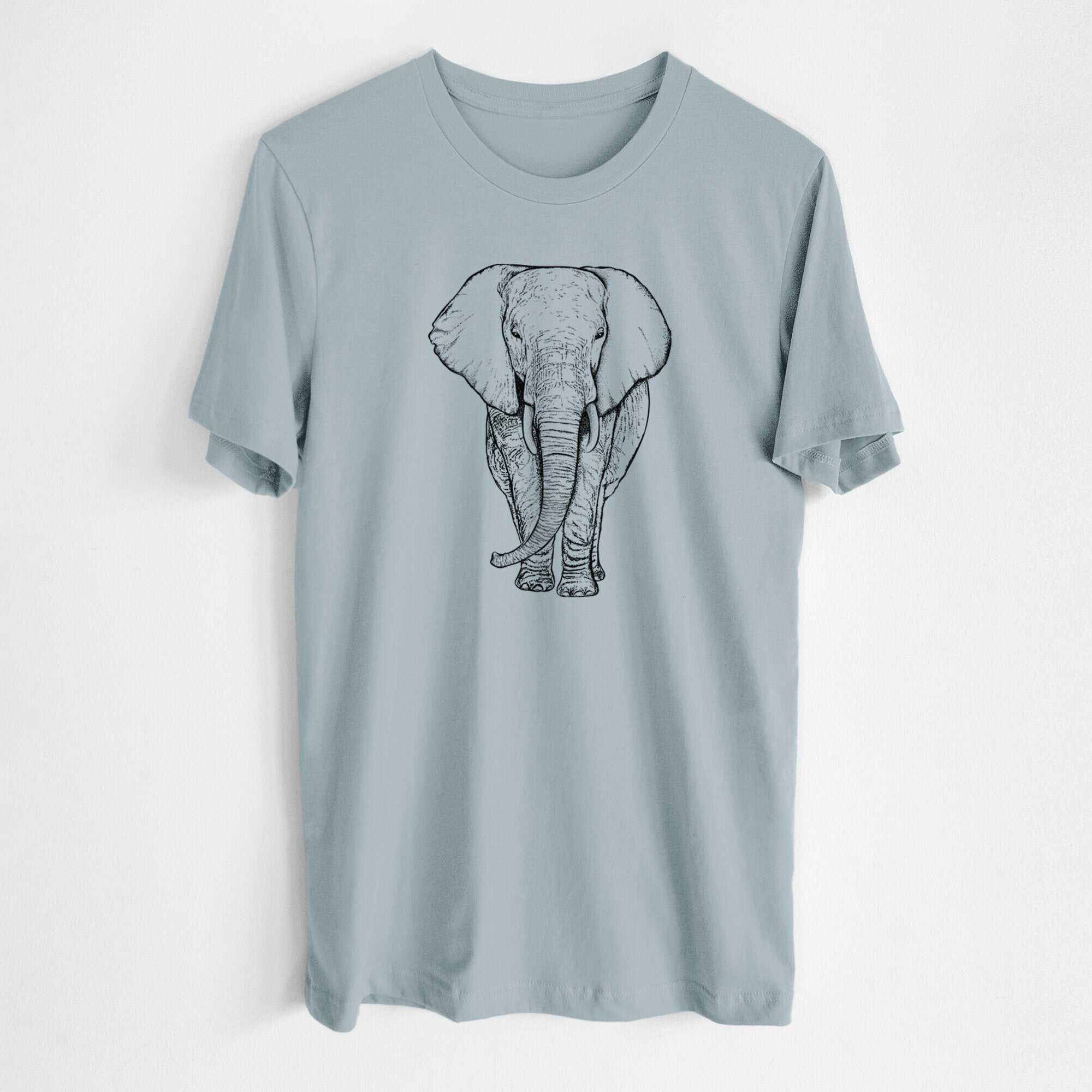 Loxodonta africana - African Elephant - Lightweight 100% Cotton Unisex Crewneck