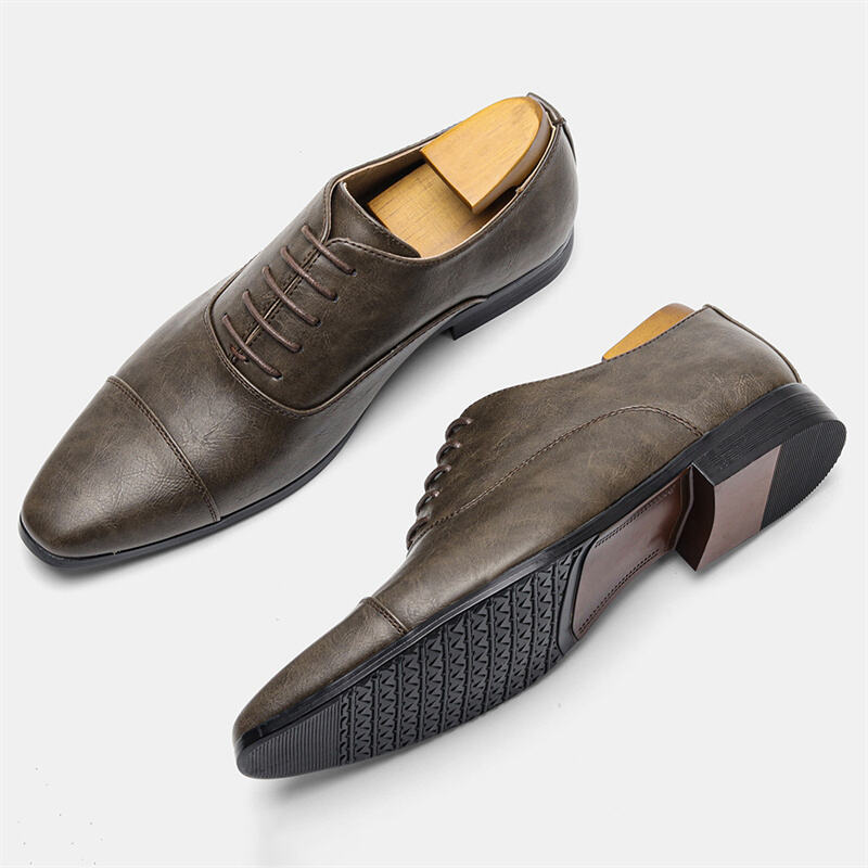 Men's Comfortable Lightweight Cap-toe Oxford Shoes