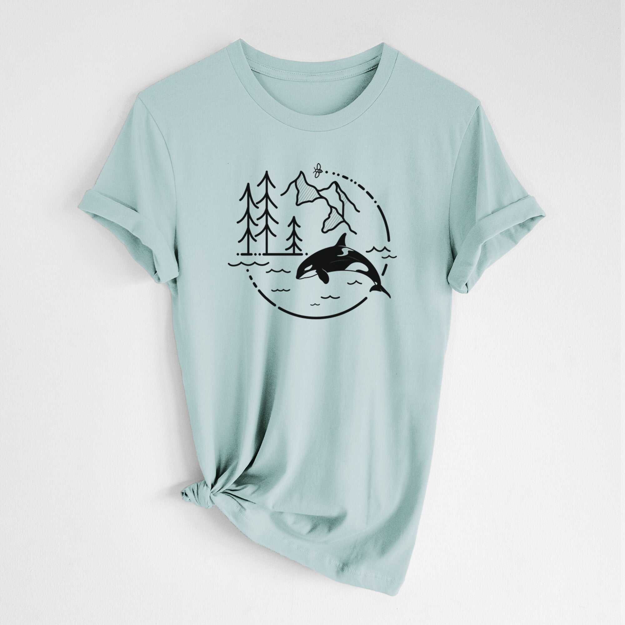 It's All Connected - Orca - Lightweight 100% Cotton Unisex Crewneck