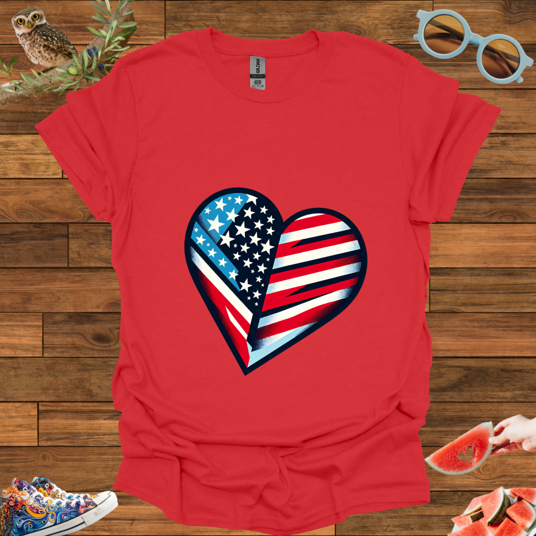 ZCKBDAmerican Heart T-Shirt