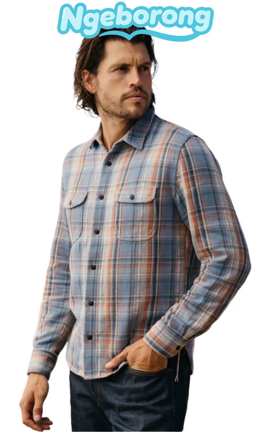 Kato Vintage Plaid 'The Brace' Shirt