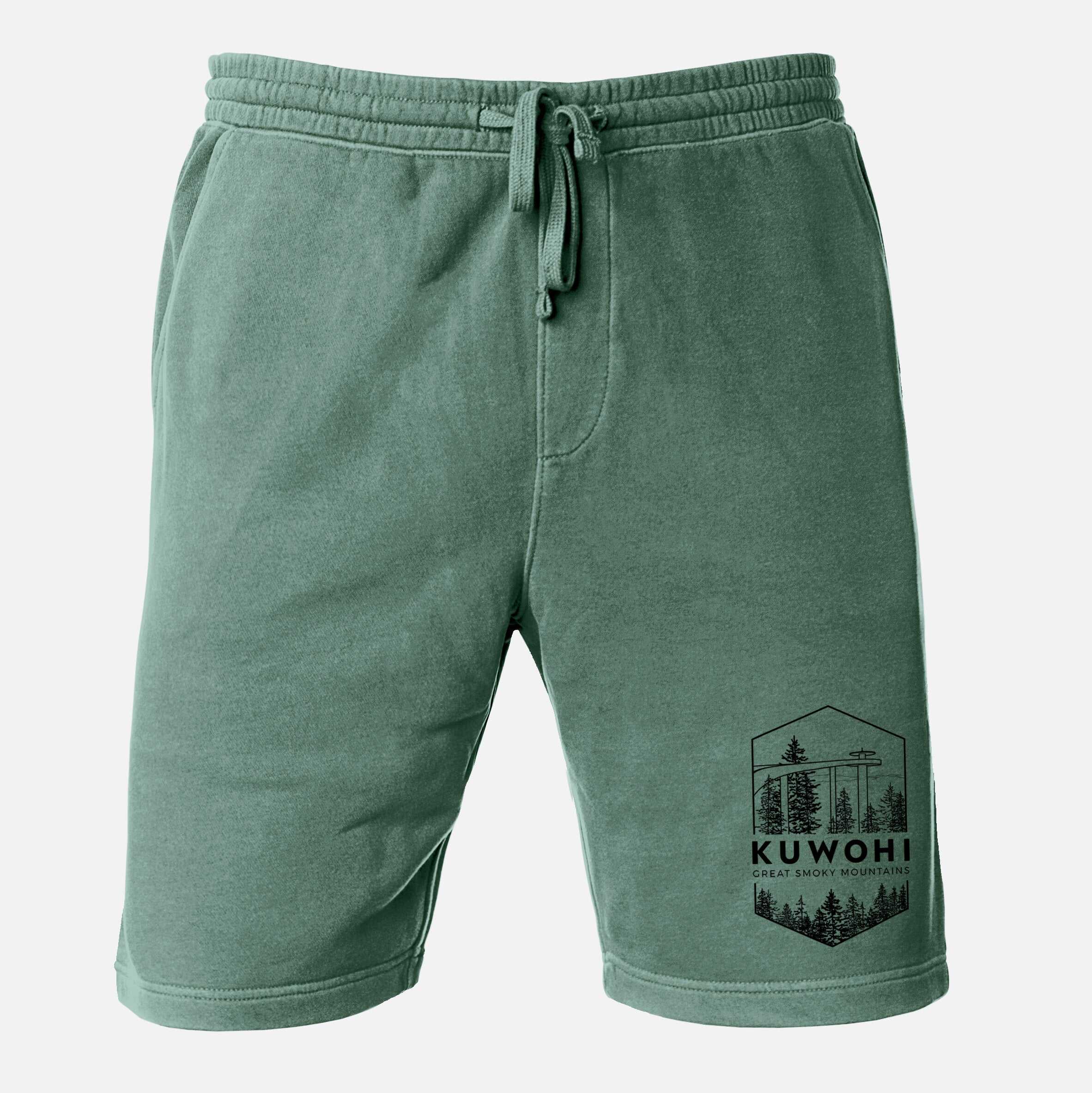 Kuwohi - Great Smoky Mountains National Park - Unisex Pigment Dyed Shorts