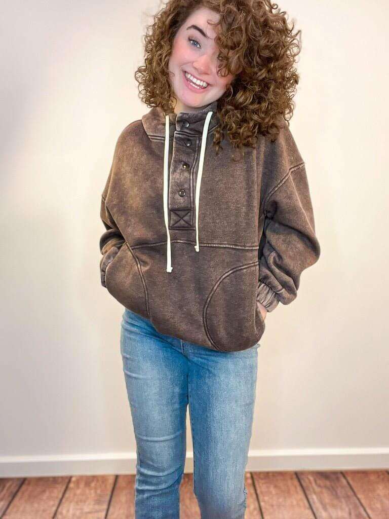 Fleece Pocket Hoodie Pullover Sweatshirt