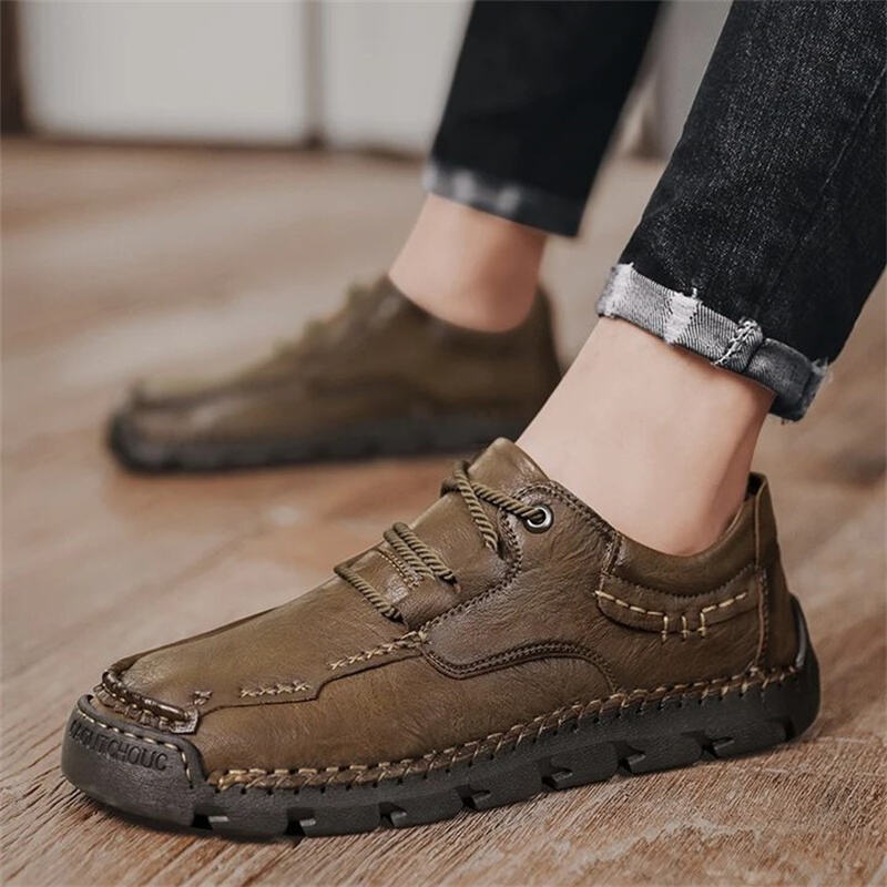 Men's Comfort Arch Support Leather Orthopedic Shoes