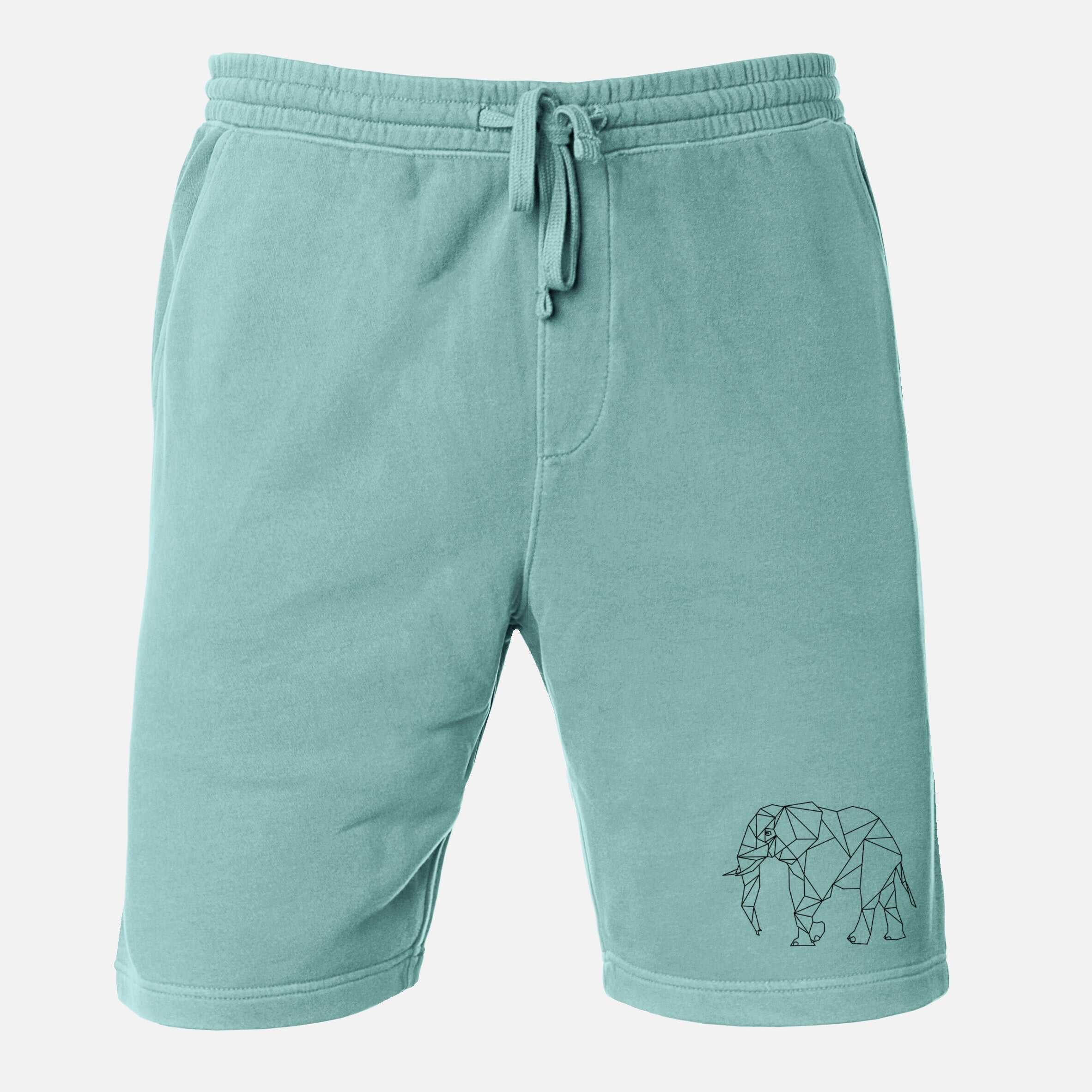 Geometric Elephant - Unisex Pigment Dyed Shorts