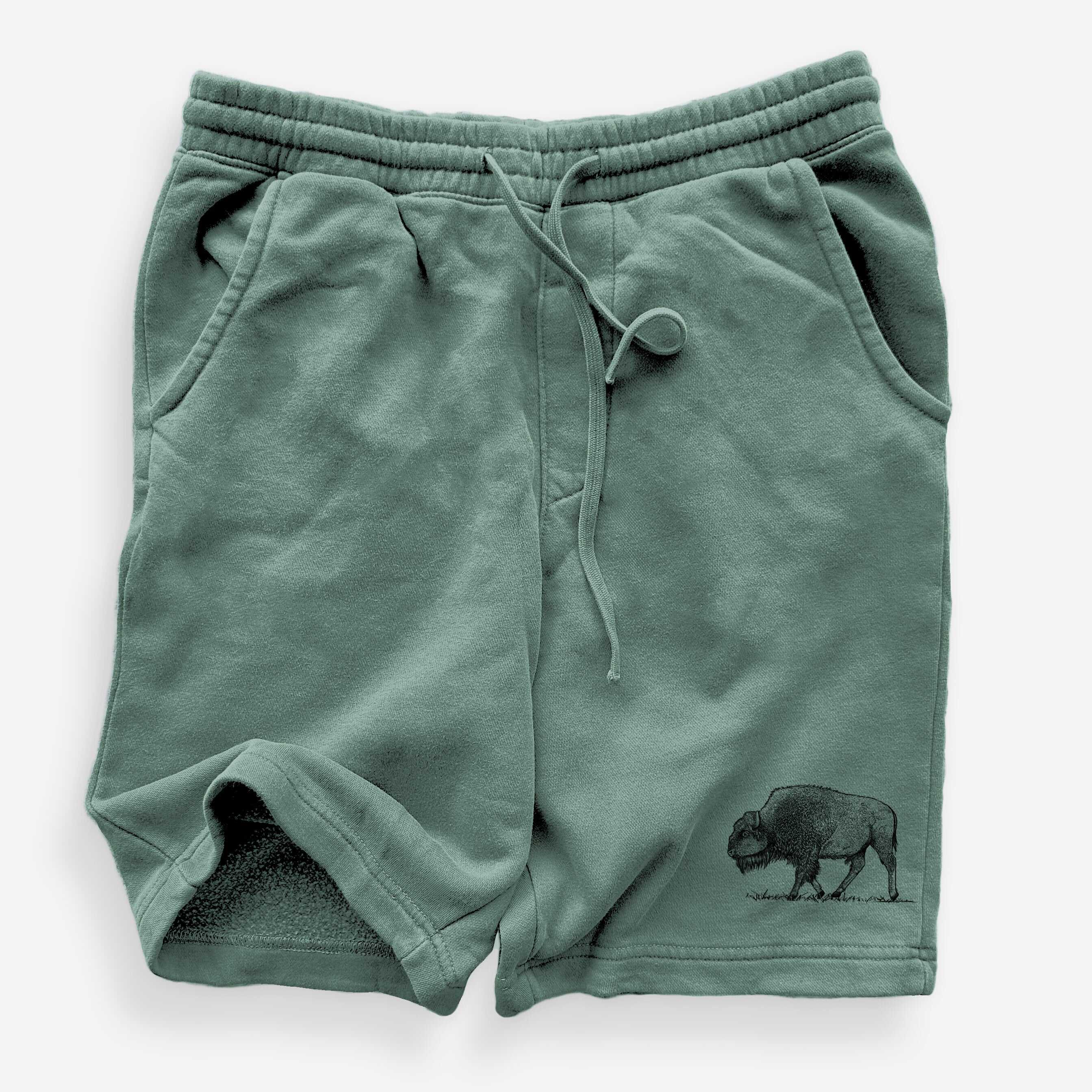 American Bison / Buffalo - Bison bison - Unisex Pigment Dyed Shorts