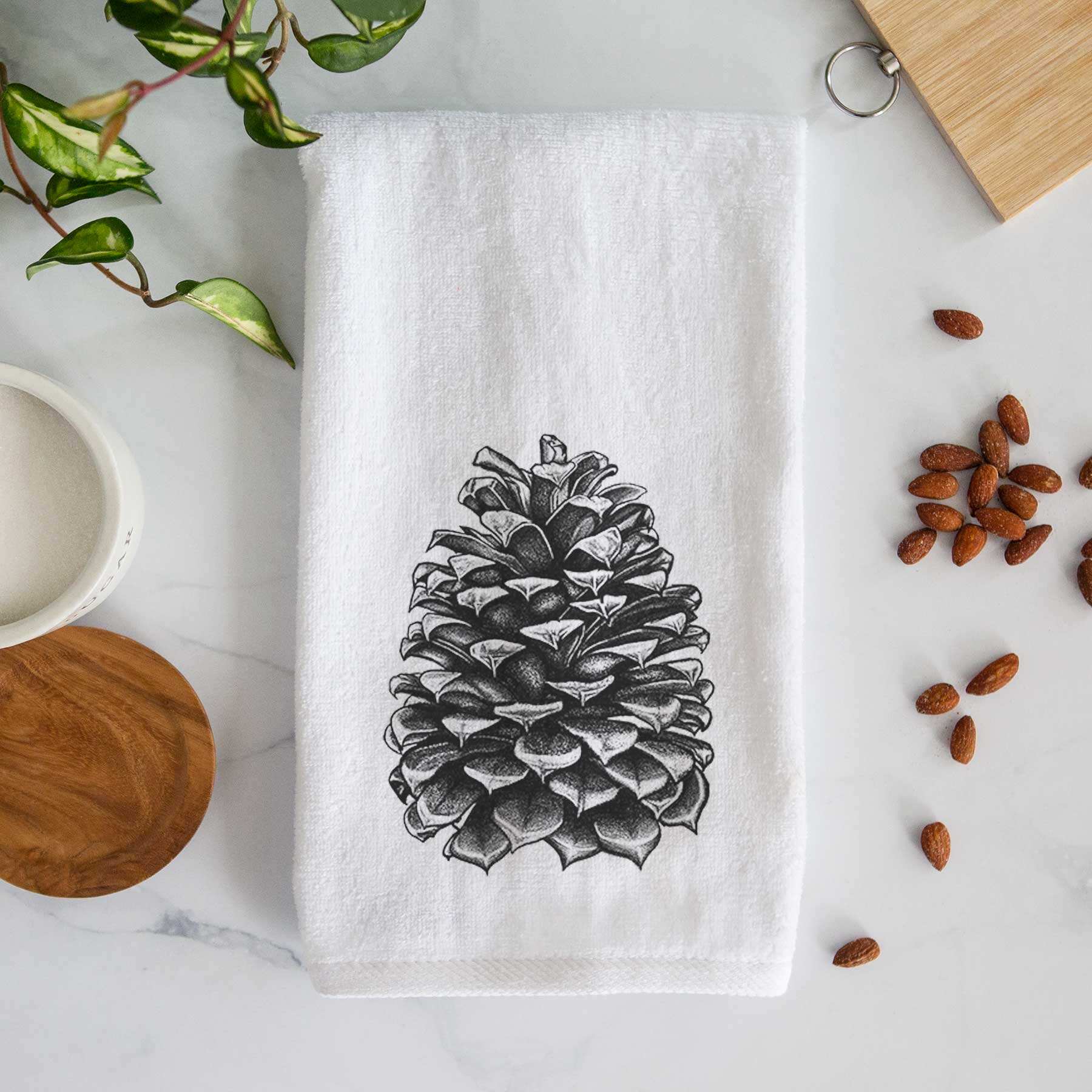 Jeffrey Pine Cone Premium Decorative Hand Towel