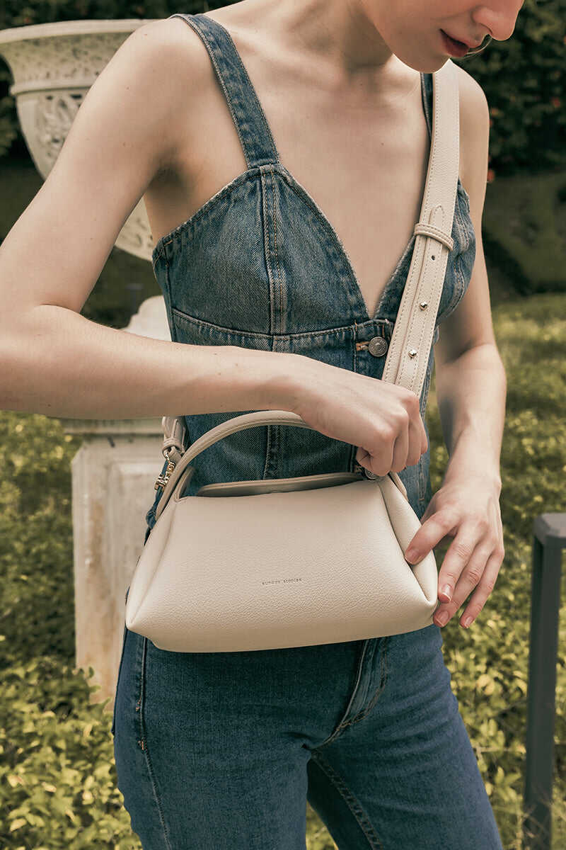 Milan Top-handle Bag in Chalk