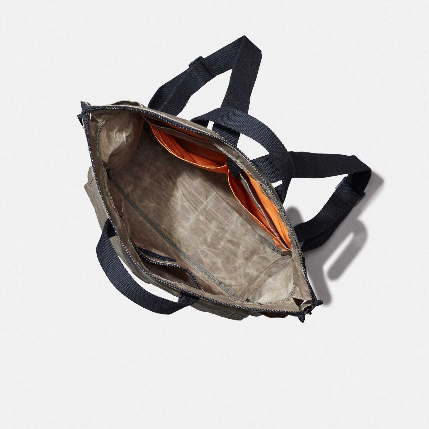 Frik Papery Waxed Cotton Backpack in Mineral