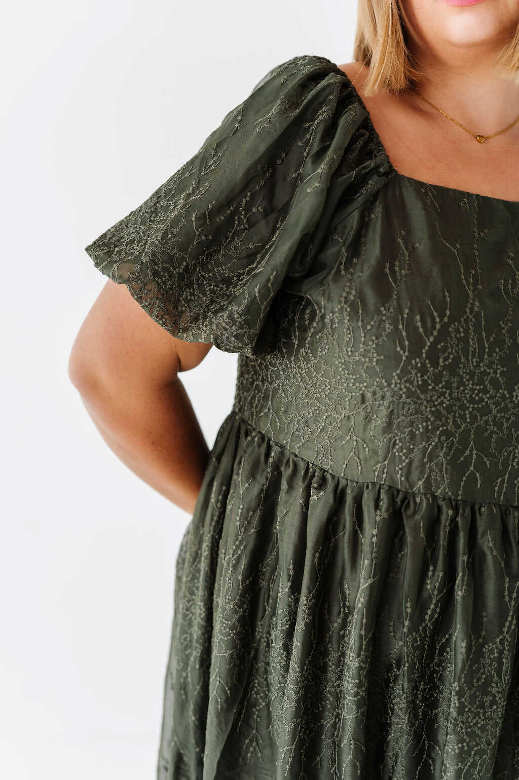 Blythe Embroidered Dress - Size 1XL, 2XL, & 3XL Left