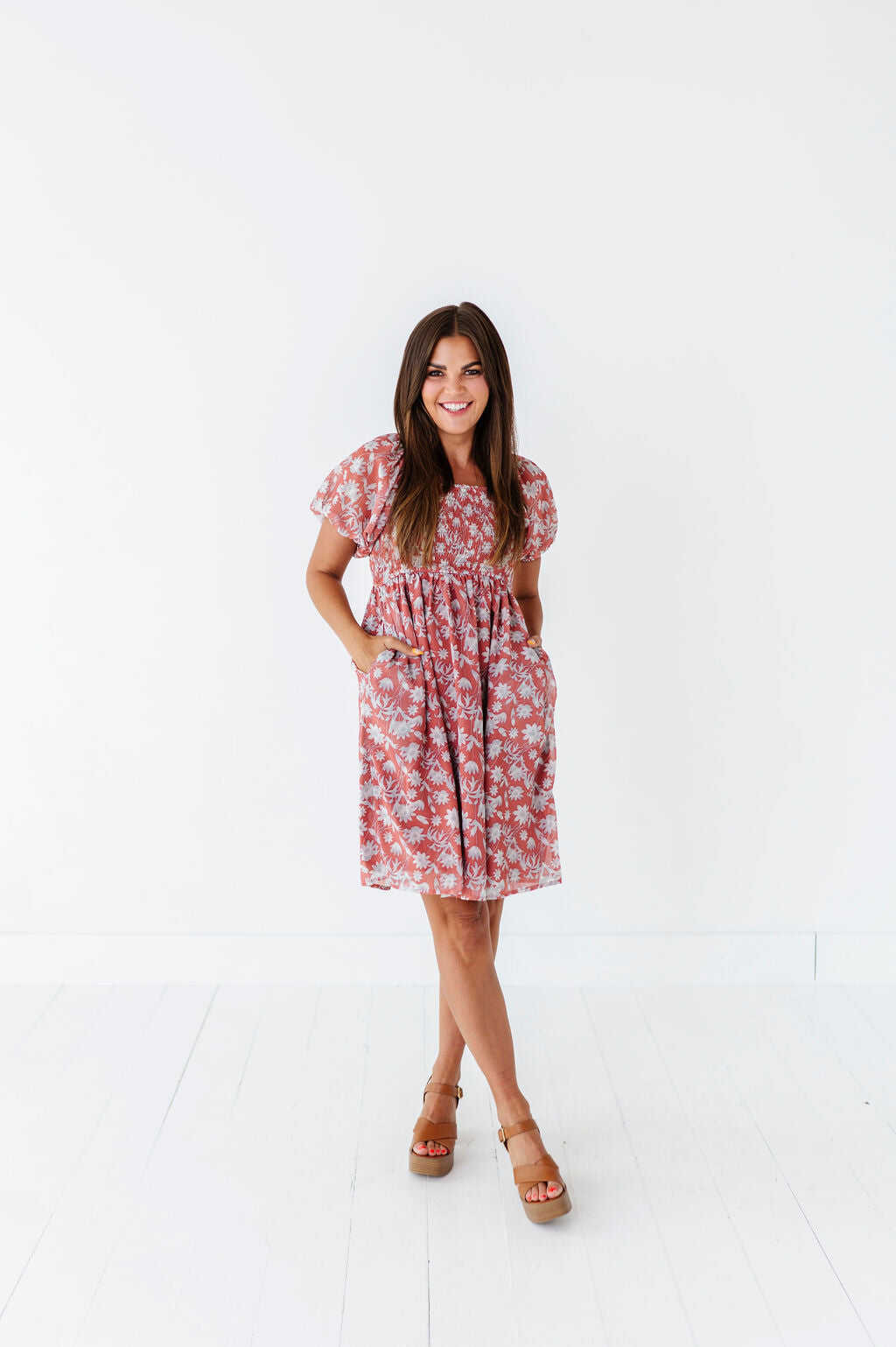 Kimberly Smocked Dress - Size 3X & 4X Left